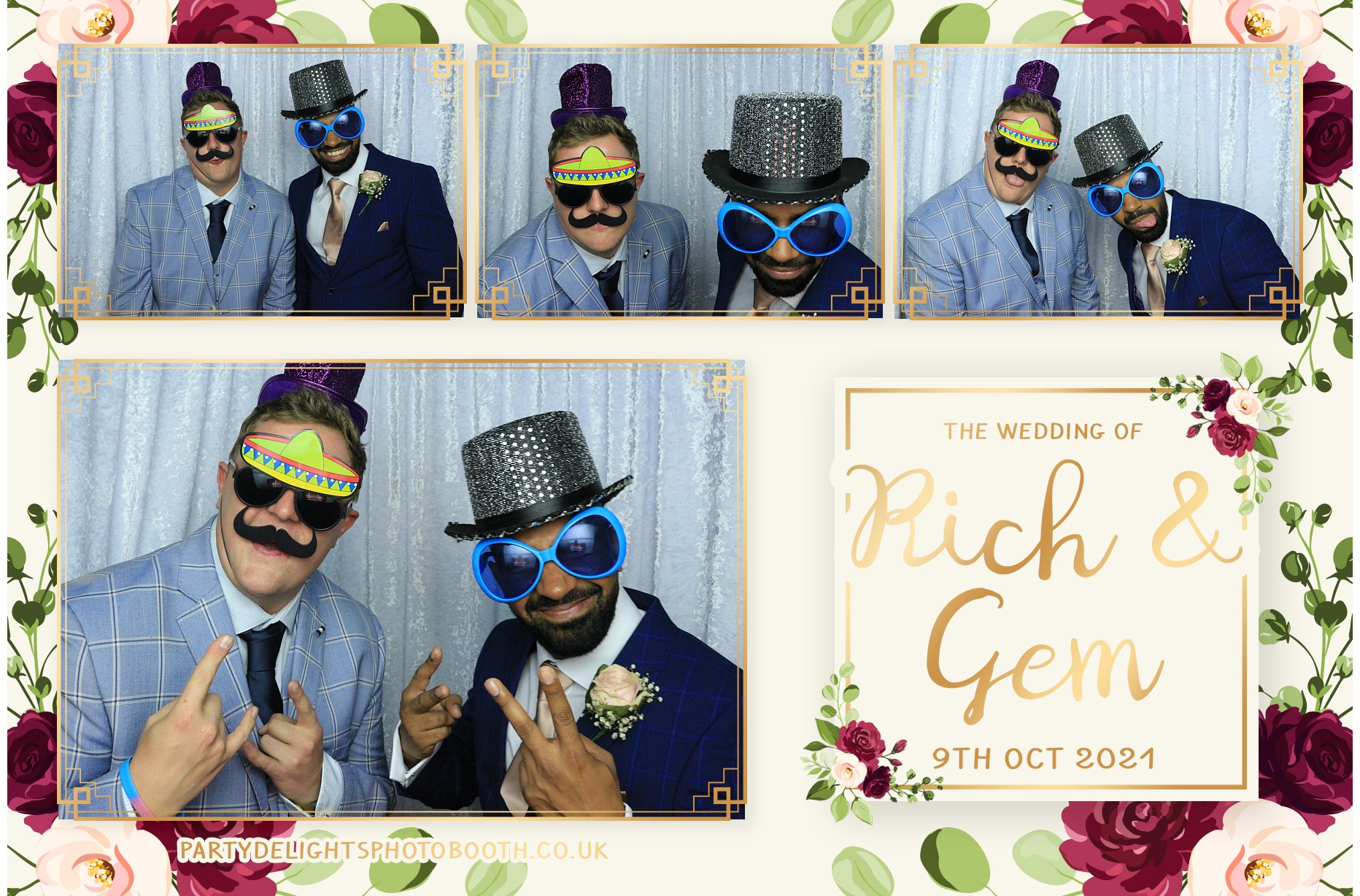 Richard & Gemma's Wedding | View more photos from the event at gallery.partydelightsphotobooth.co.uk/u/PartyDelightsPhotoBooth/Richard-Gemmas-Wedding