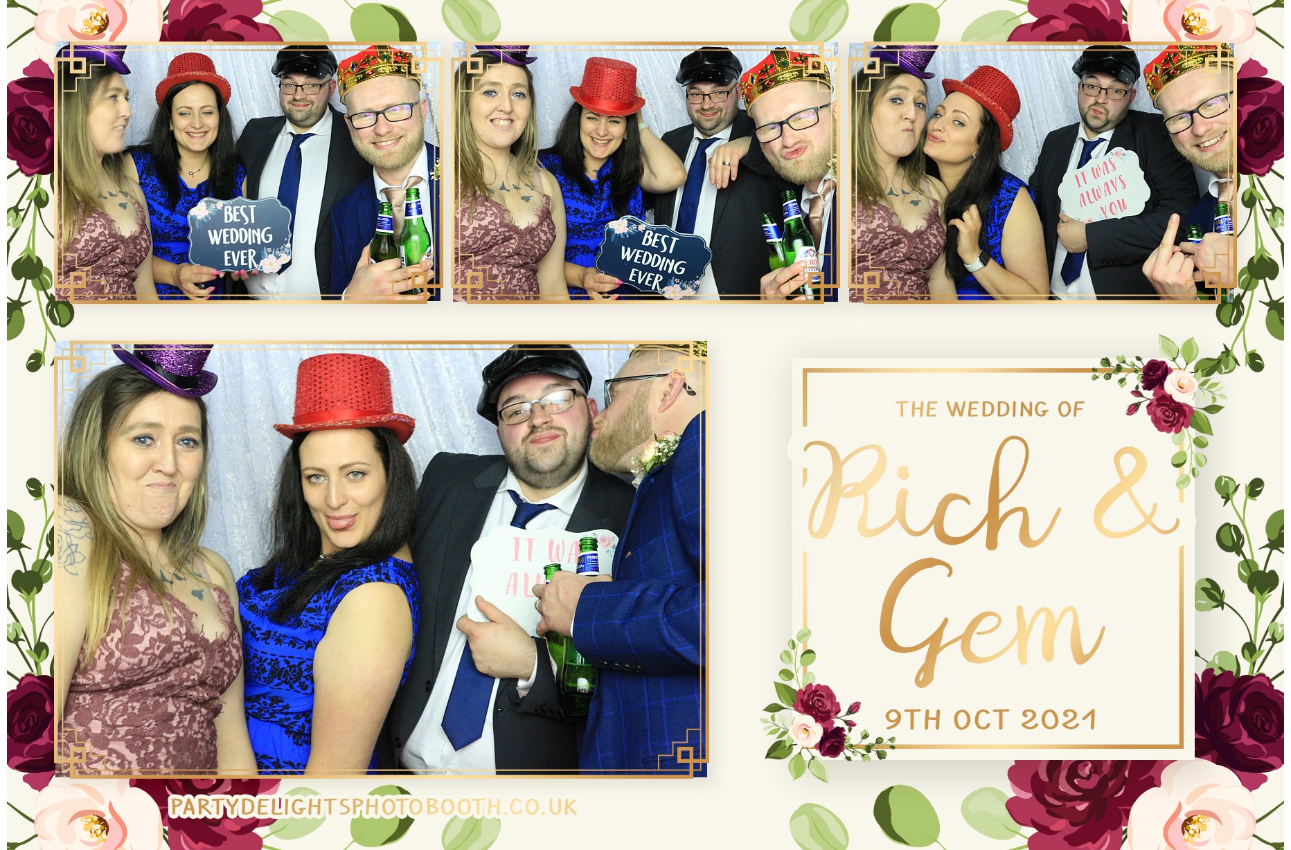 Richard & Gemma's Wedding | View more photos from the event at gallery.partydelightsphotobooth.co.uk/u/PartyDelightsPhotoBooth/Richard-Gemmas-Wedding