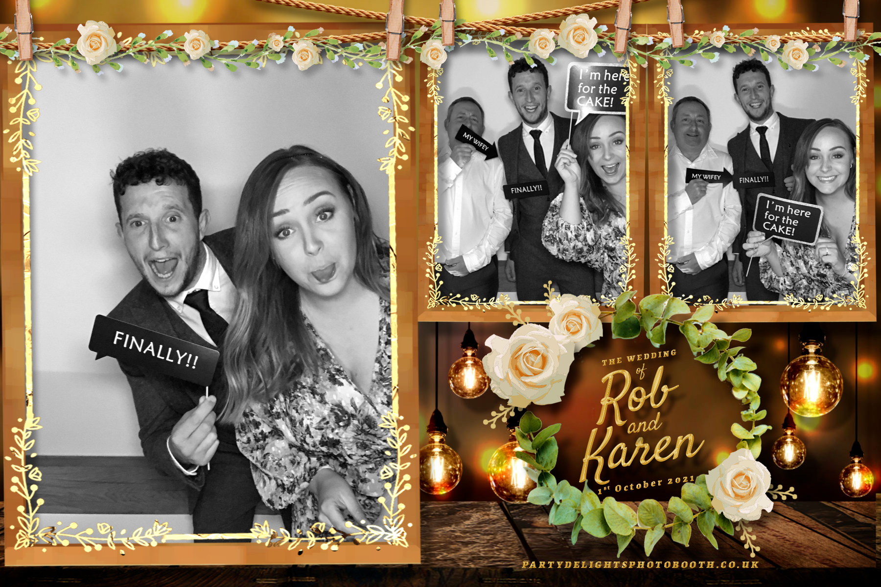 Rob & Karen's Wedding | View more photos from the event at gallery.partydelightsphotobooth.co.uk/u/PartyDelightsPhotoBooth/Rob-Karens-Wedding