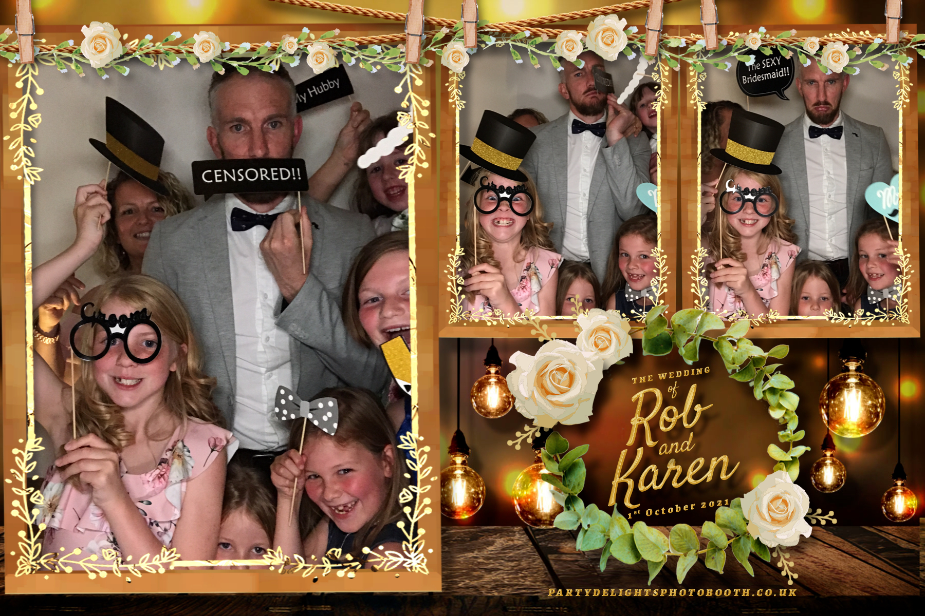 Rob & Karen's Wedding | View more photos from the event at gallery.partydelightsphotobooth.co.uk/u/PartyDelightsPhotoBooth/Rob-Karens-Wedding