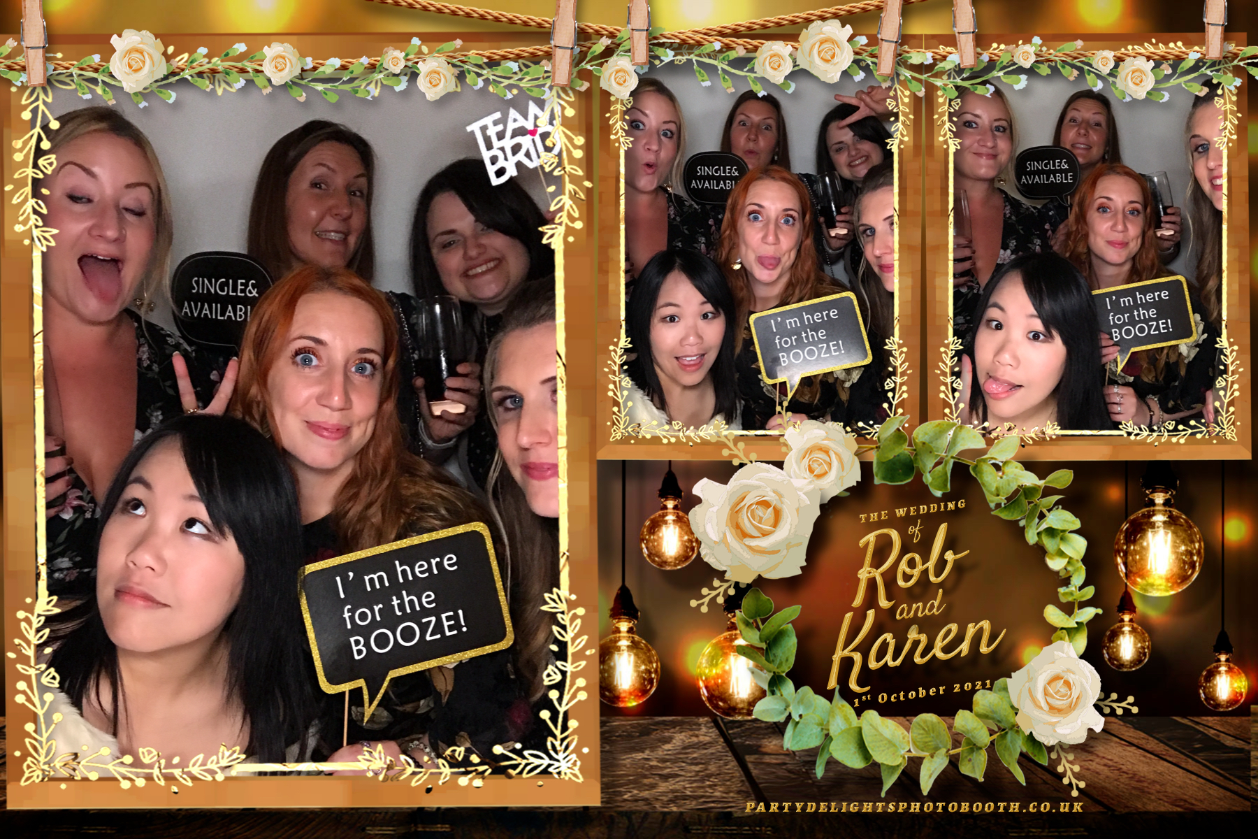 Rob & Karen's Wedding | View more photos from the event at gallery.partydelightsphotobooth.co.uk/u/PartyDelightsPhotoBooth/Rob-Karens-Wedding