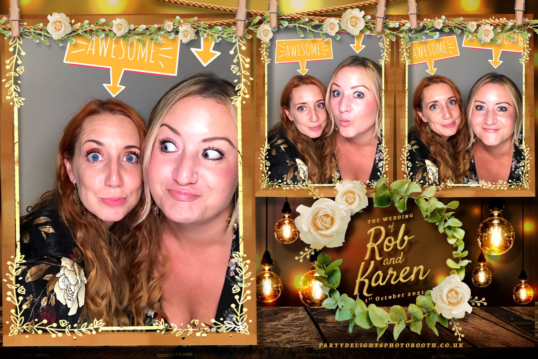 Rob & Karen's Wedding | View more photos from the event at gallery.partydelightsphotobooth.co.uk/u/PartyDelightsPhotoBooth/Rob-Karens-Wedding