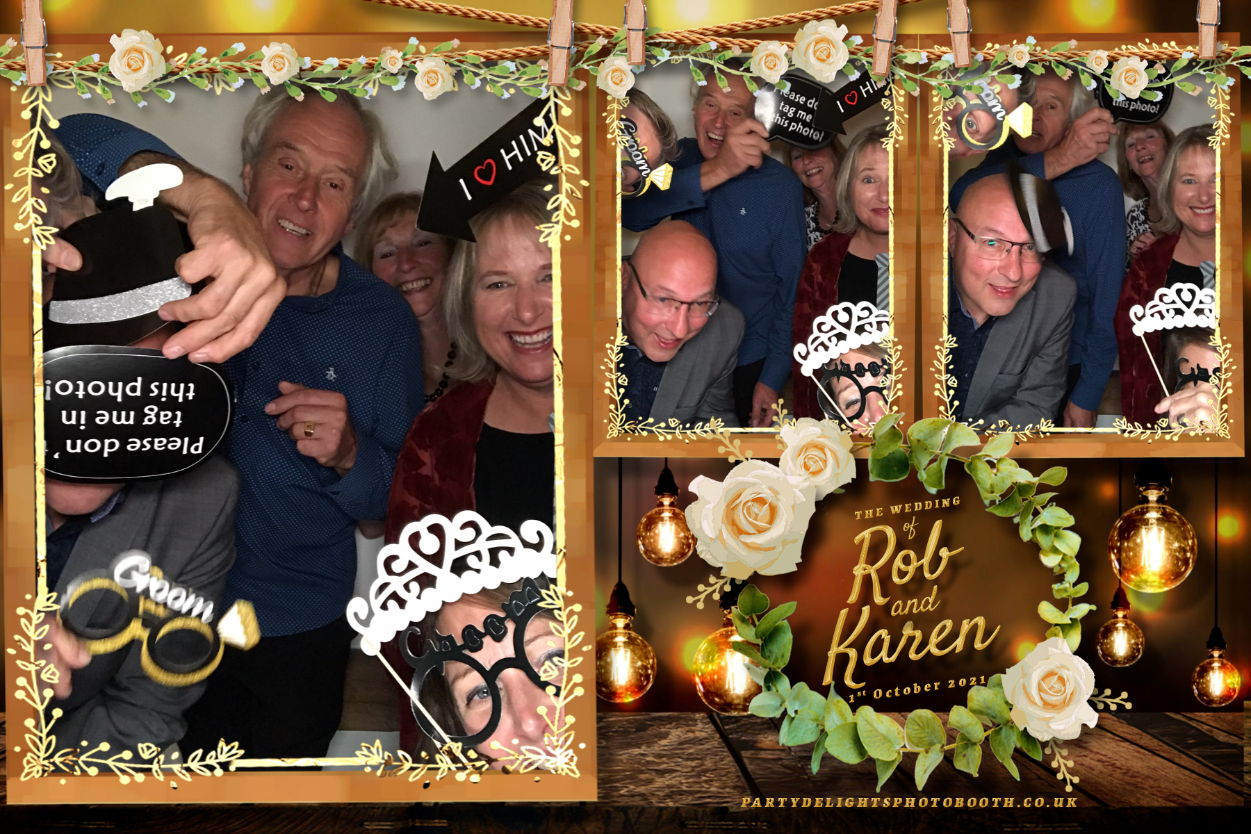 Rob & Karen's Wedding | View more photos from the event at gallery.partydelightsphotobooth.co.uk/u/PartyDelightsPhotoBooth/Rob-Karens-Wedding