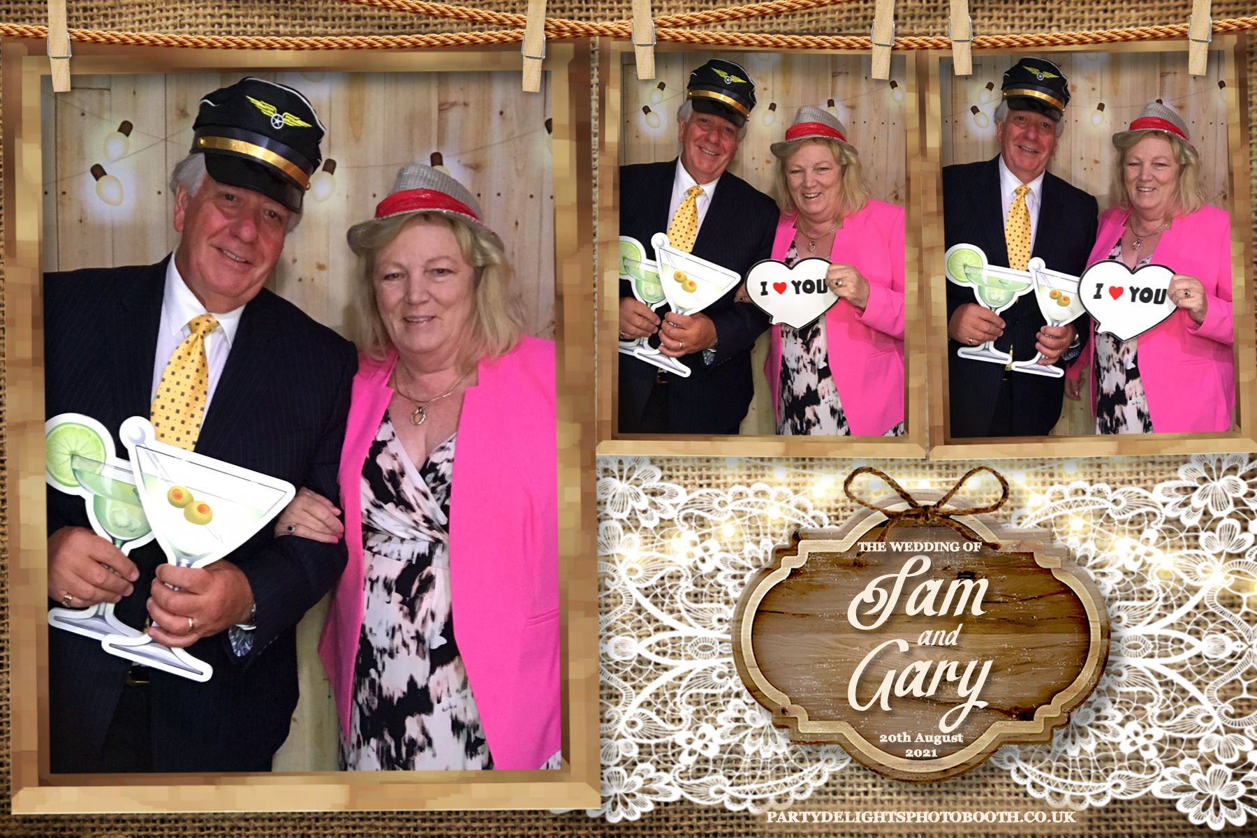 Sam & Gary's Wedding | View more photos from the event at gallery.partydelightsphotobooth.co.uk/u/PartyDelightsPhotoBooth/Sam-Garys-Wedding