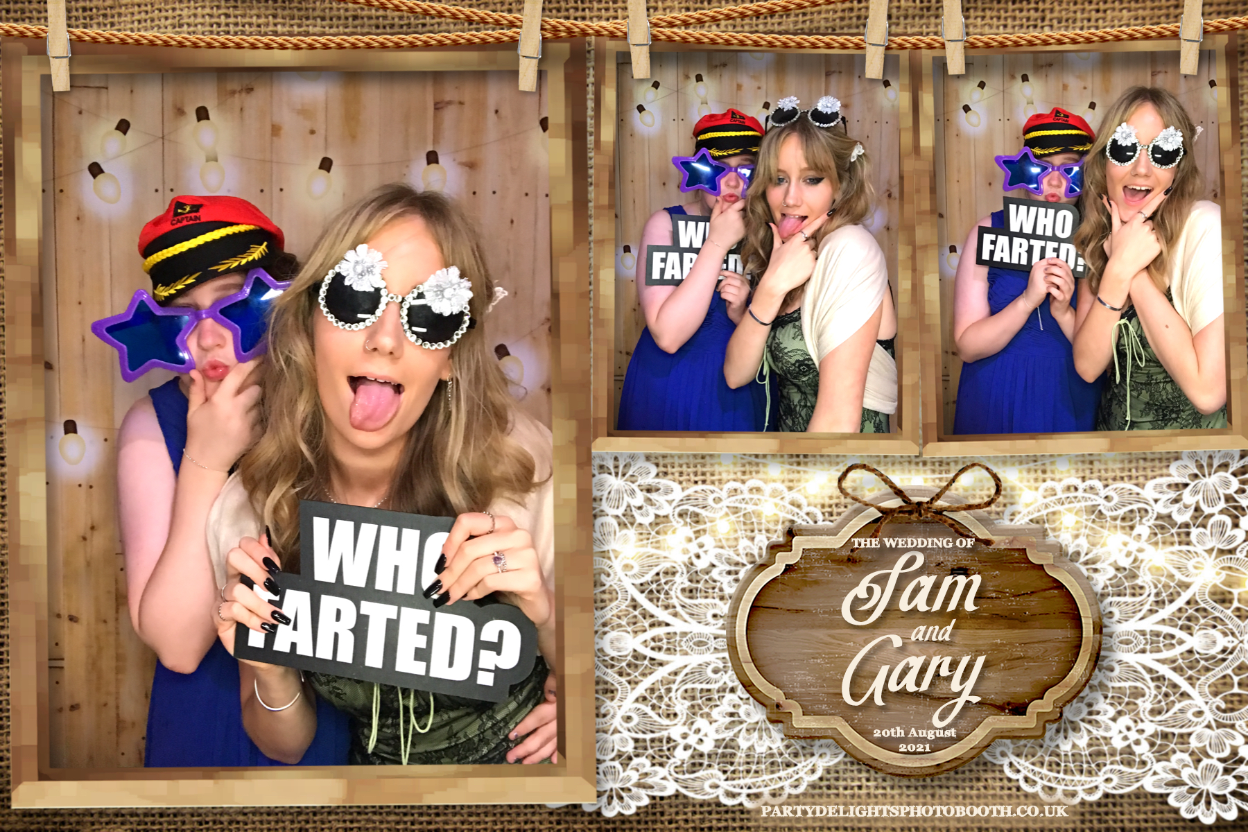 Sam & Gary's Wedding | View more photos from the event at gallery.partydelightsphotobooth.co.uk/u/PartyDelightsPhotoBooth/Sam-Garys-Wedding