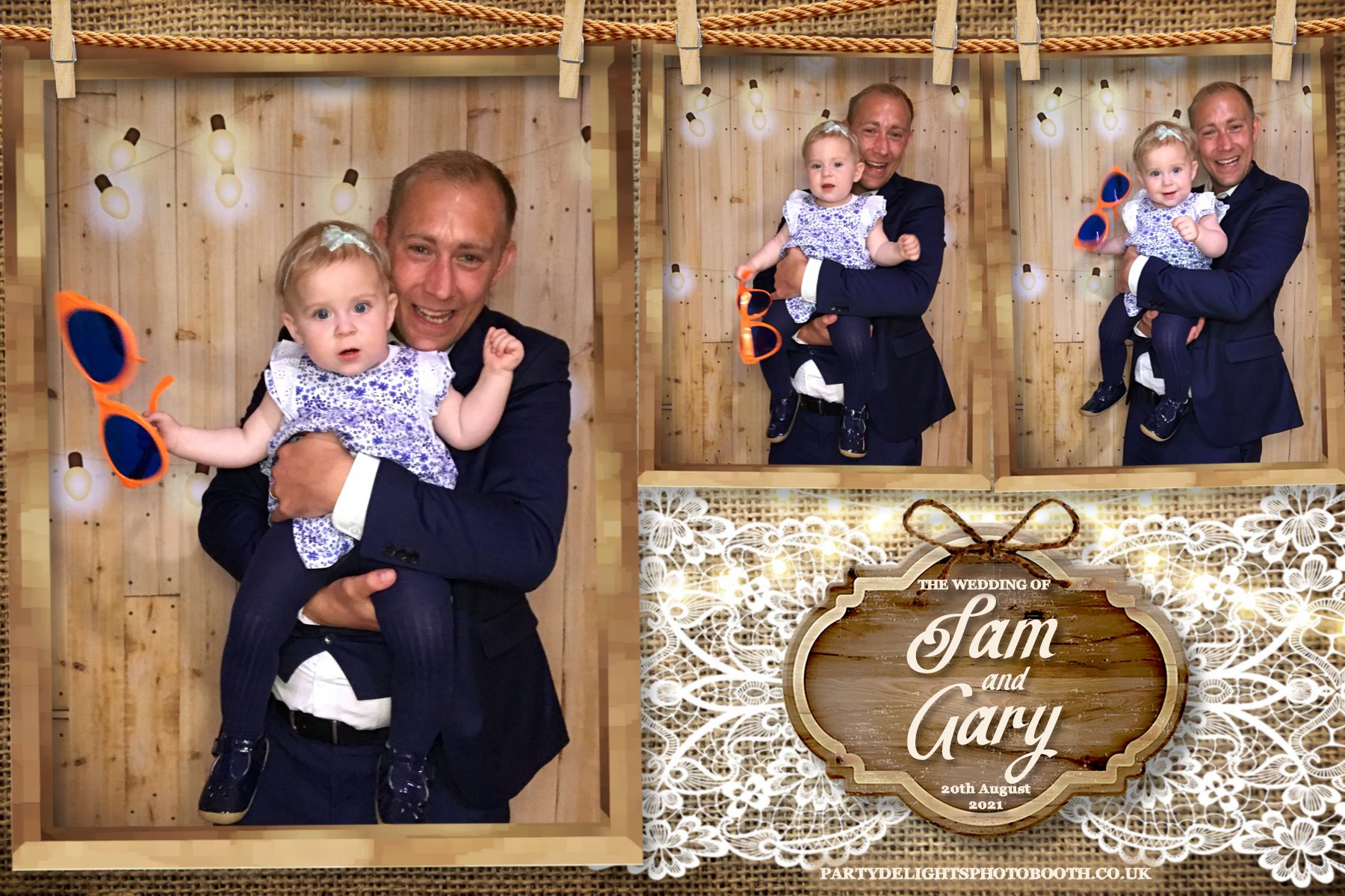 Sam & Gary's Wedding | View more photos from the event at gallery.partydelightsphotobooth.co.uk/u/PartyDelightsPhotoBooth/Sam-Garys-Wedding
