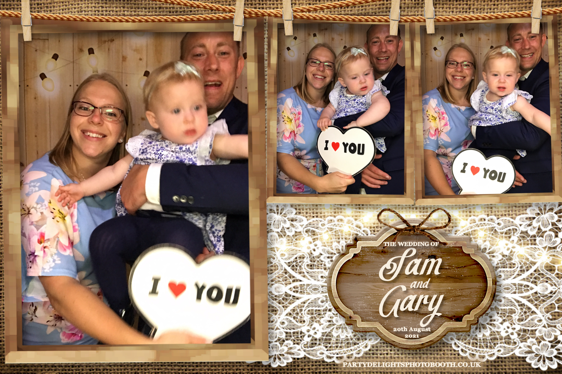Sam & Gary's Wedding | View more photos from the event at gallery.partydelightsphotobooth.co.uk/u/PartyDelightsPhotoBooth/Sam-Garys-Wedding