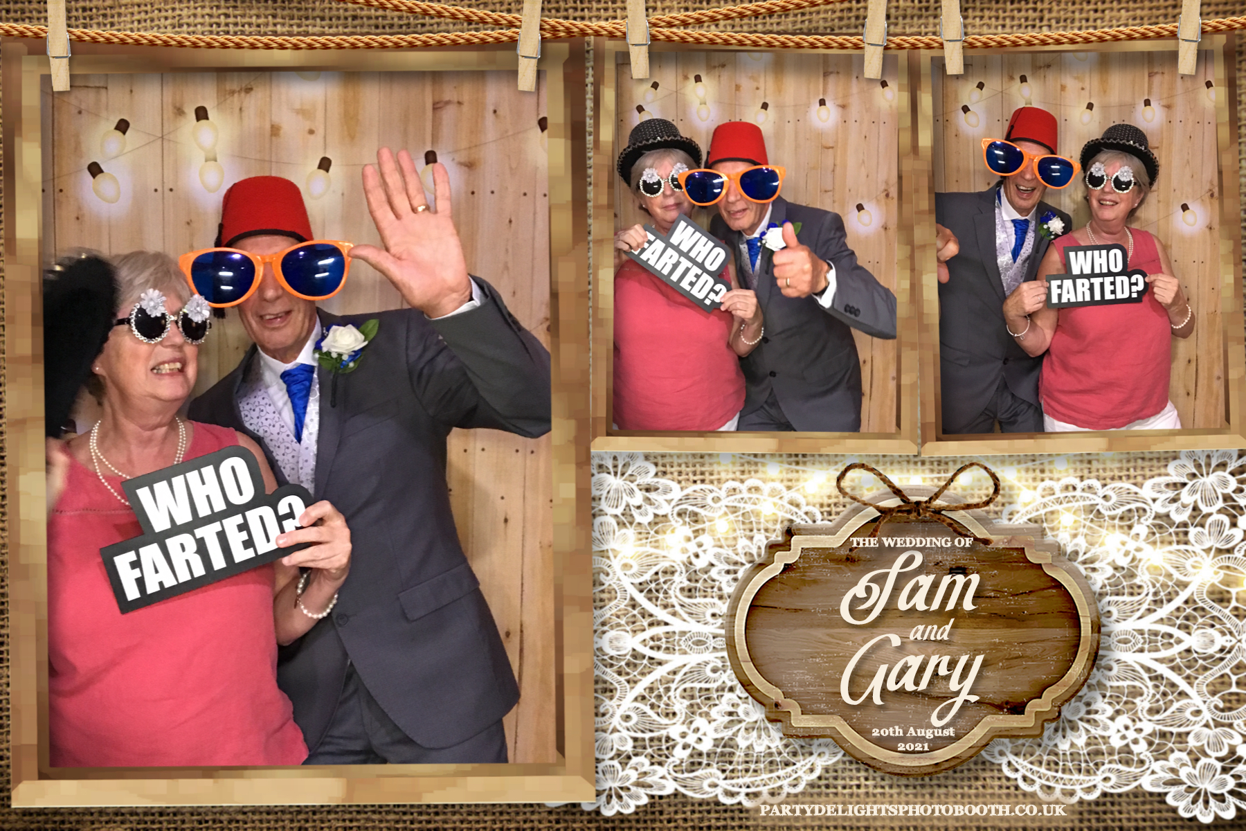 Sam & Gary's Wedding | View more photos from the event at gallery.partydelightsphotobooth.co.uk/u/PartyDelightsPhotoBooth/Sam-Garys-Wedding
