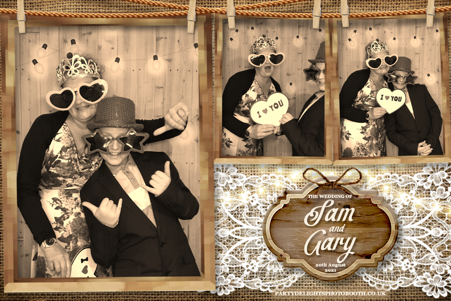 Sam & Gary's Wedding | View more photos from the event at gallery.partydelightsphotobooth.co.uk/u/PartyDelightsPhotoBooth/Sam-Garys-Wedding