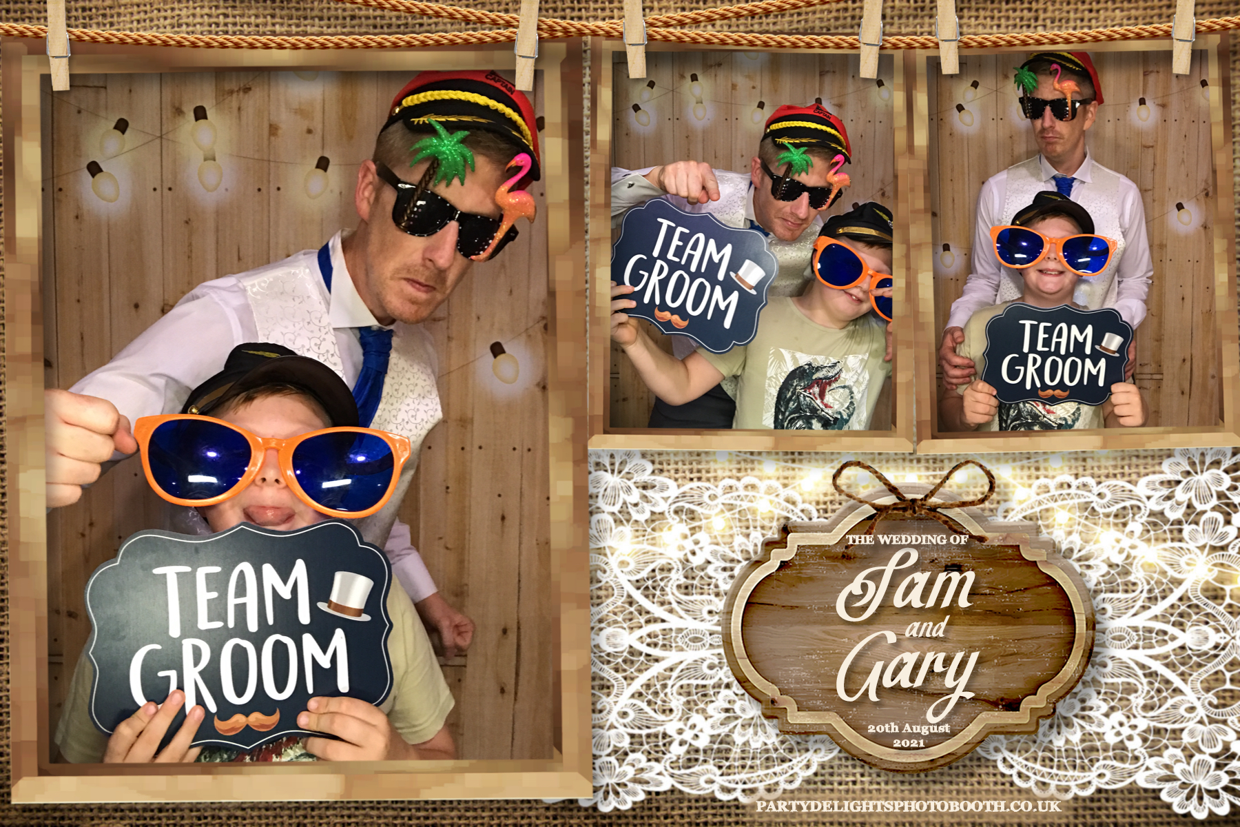 Sam & Gary's Wedding | View more photos from the event at gallery.partydelightsphotobooth.co.uk/u/PartyDelightsPhotoBooth/Sam-Garys-Wedding