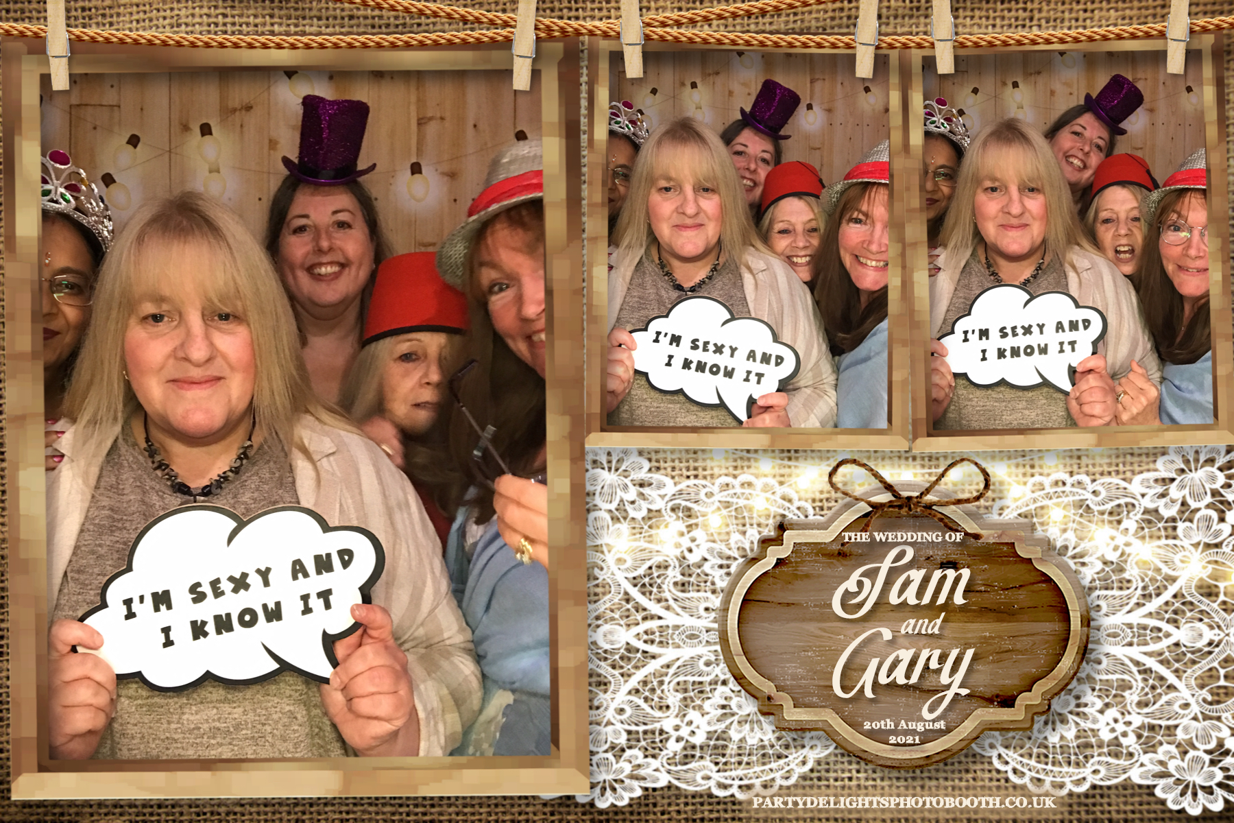 Sam & Gary's Wedding | View more photos from the event at gallery.partydelightsphotobooth.co.uk/u/PartyDelightsPhotoBooth/Sam-Garys-Wedding