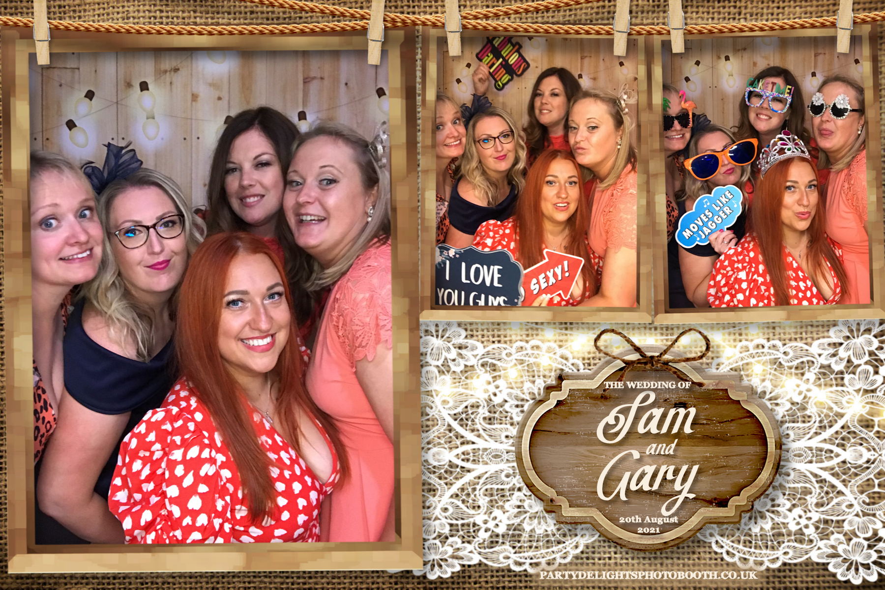 Sam & Gary's Wedding | View more photos from the event at gallery.partydelightsphotobooth.co.uk/u/PartyDelightsPhotoBooth/Sam-Garys-Wedding