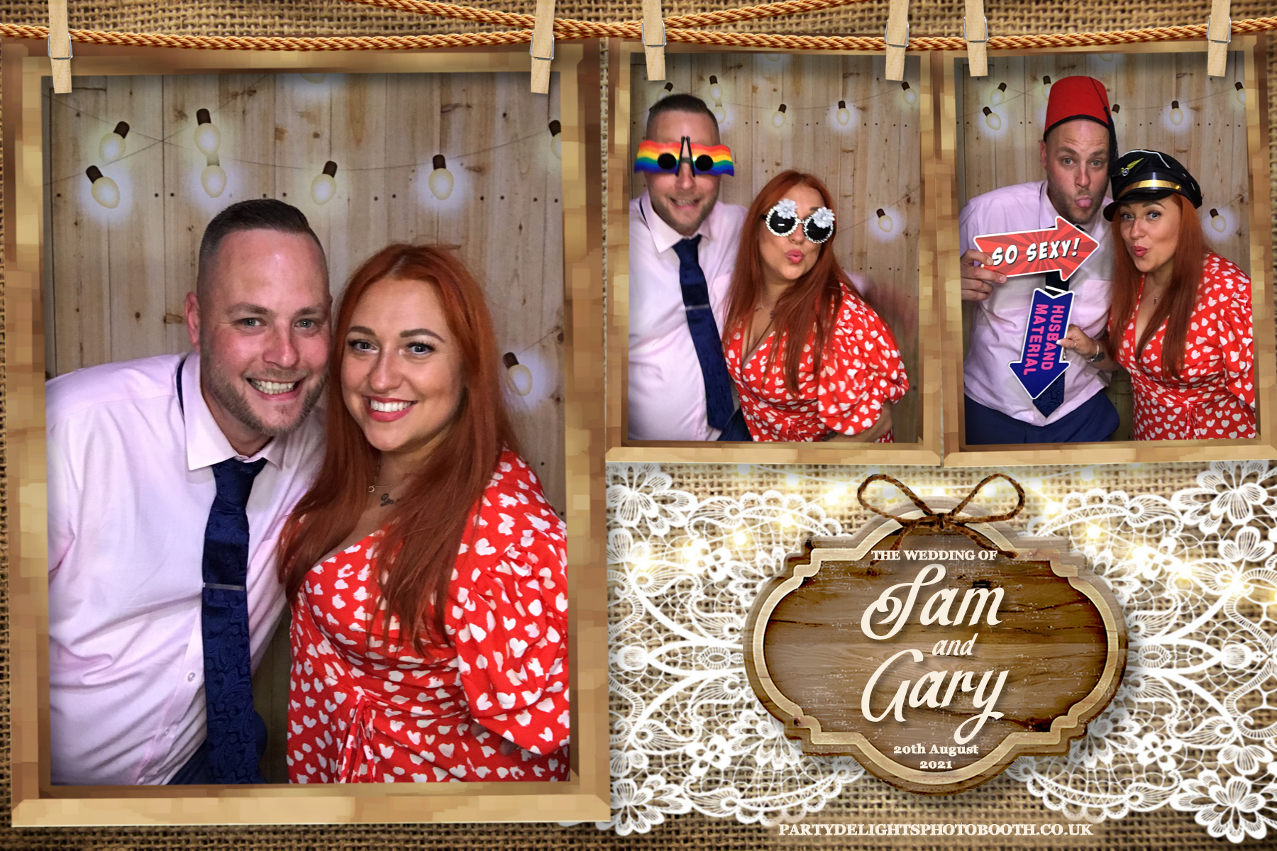 Sam & Gary's Wedding | View more photos from the event at gallery.partydelightsphotobooth.co.uk/u/PartyDelightsPhotoBooth/Sam-Garys-Wedding