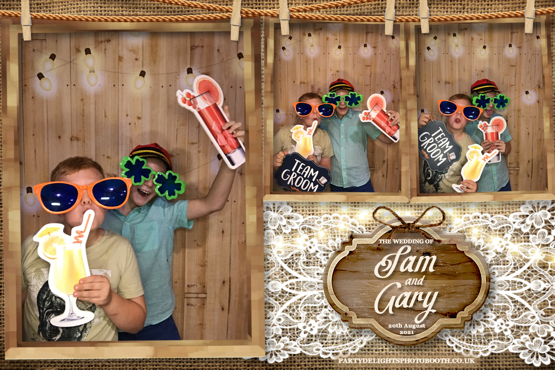 Sam & Gary's Wedding | View more photos from the event at gallery.partydelightsphotobooth.co.uk/u/PartyDelightsPhotoBooth/Sam-Garys-Wedding
