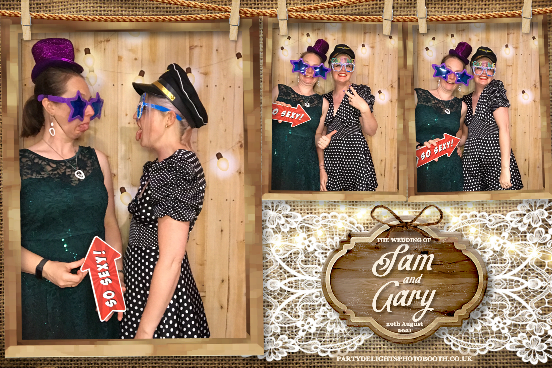Sam & Gary's Wedding | View more photos from the event at gallery.partydelightsphotobooth.co.uk/u/PartyDelightsPhotoBooth/Sam-Garys-Wedding