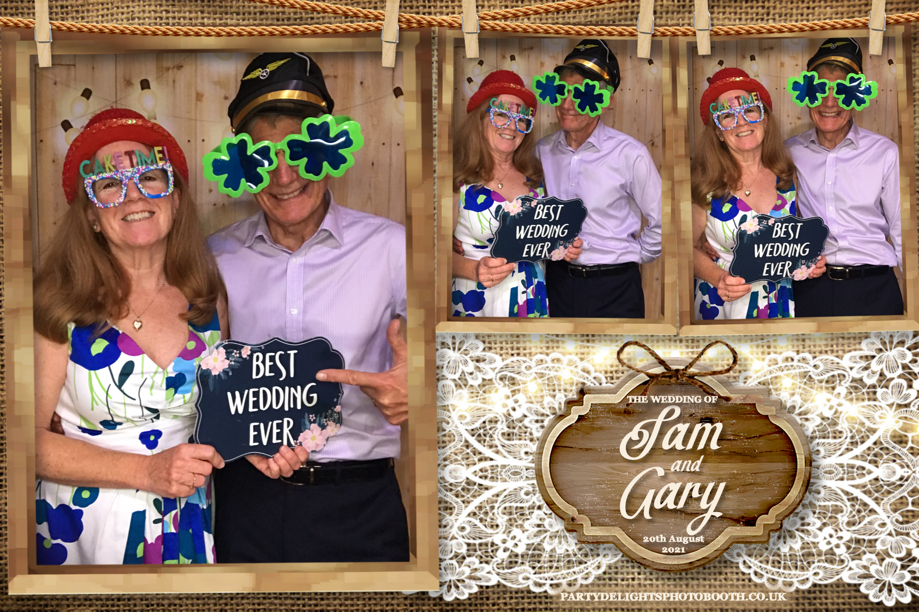 Sam & Gary's Wedding | View more photos from the event at gallery.partydelightsphotobooth.co.uk/u/PartyDelightsPhotoBooth/Sam-Garys-Wedding