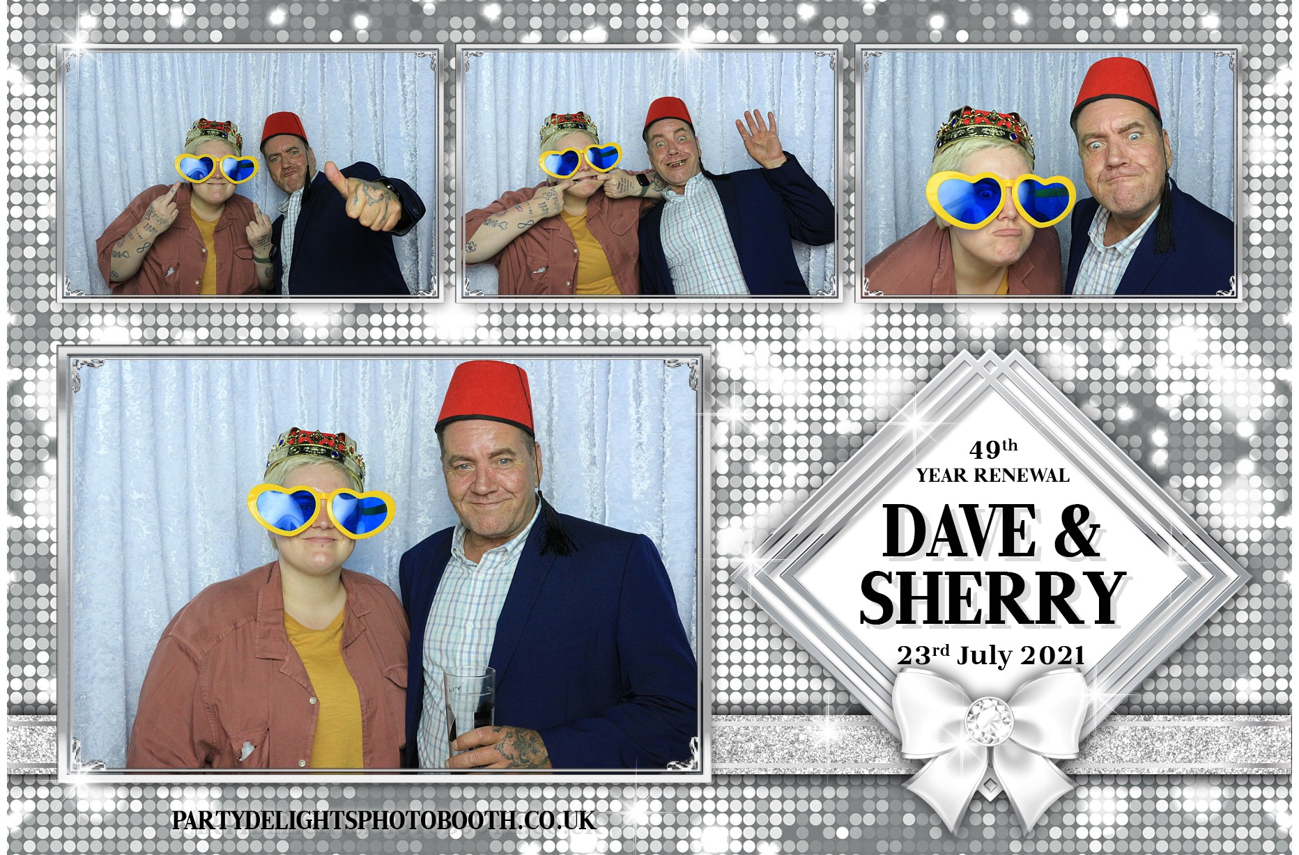 Sherry & Dave's Vow Renewal | View more photos from the event at gallery.partydelightsphotobooth.co.uk/u/PartyDelightsPhotoBooth/Sherry-Daves-Vow-Renewal