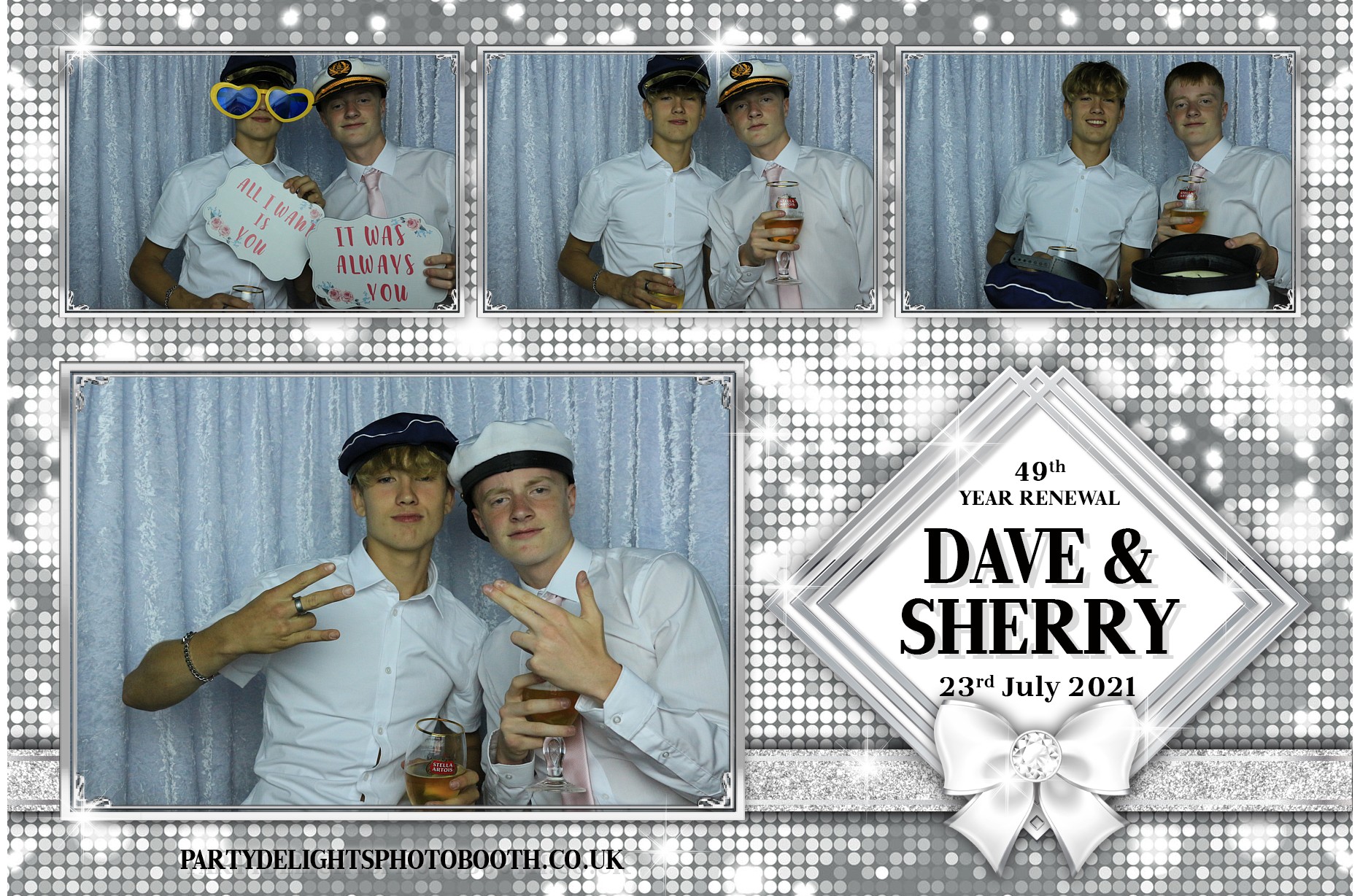 Sherry & Dave's Vow Renewal | View more photos from the event at gallery.partydelightsphotobooth.co.uk/u/PartyDelightsPhotoBooth/Sherry-Daves-Vow-Renewal