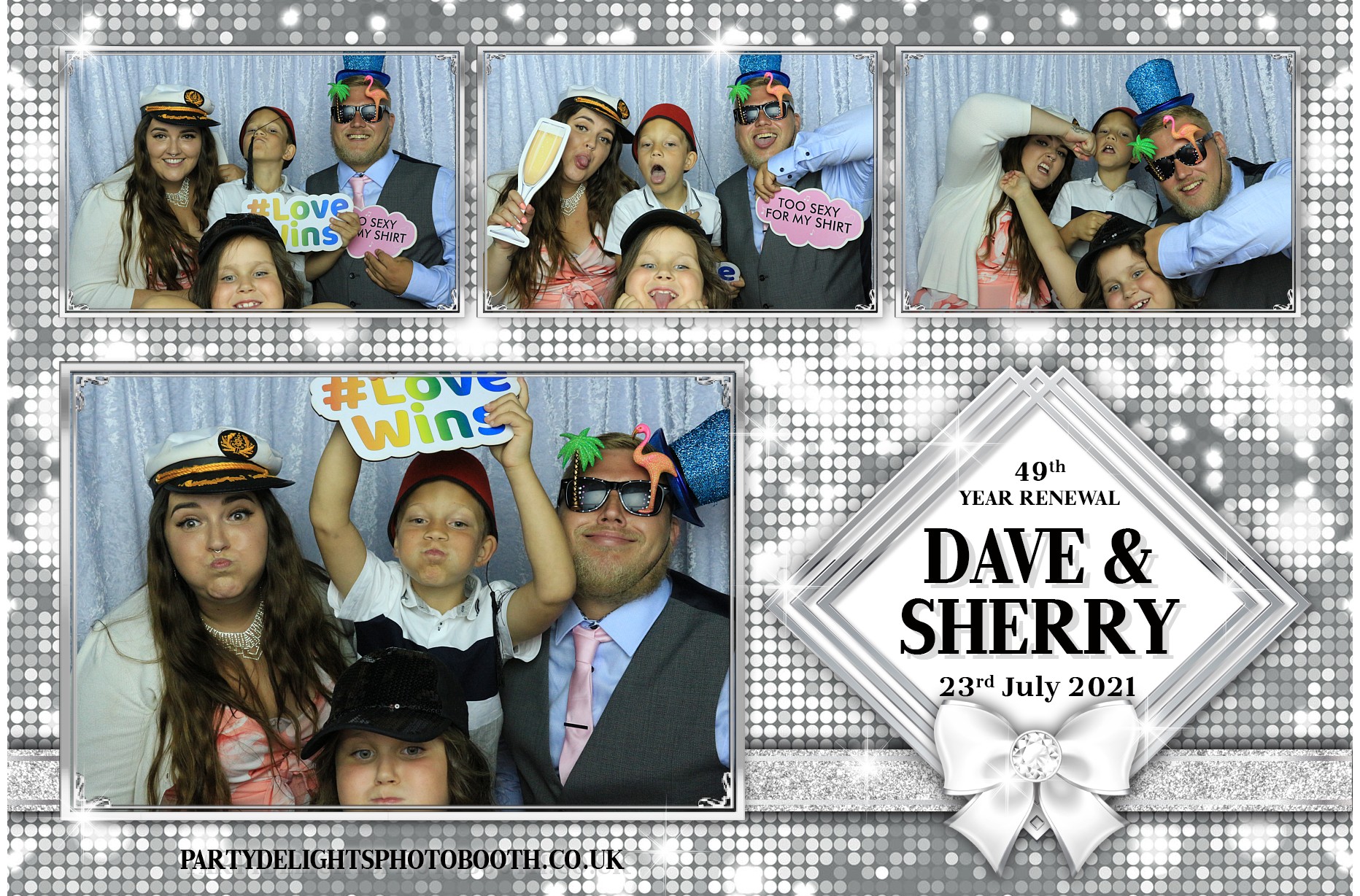 Sherry & Dave's Vow Renewal | View more photos from the event at gallery.partydelightsphotobooth.co.uk/u/PartyDelightsPhotoBooth/Sherry-Daves-Vow-Renewal