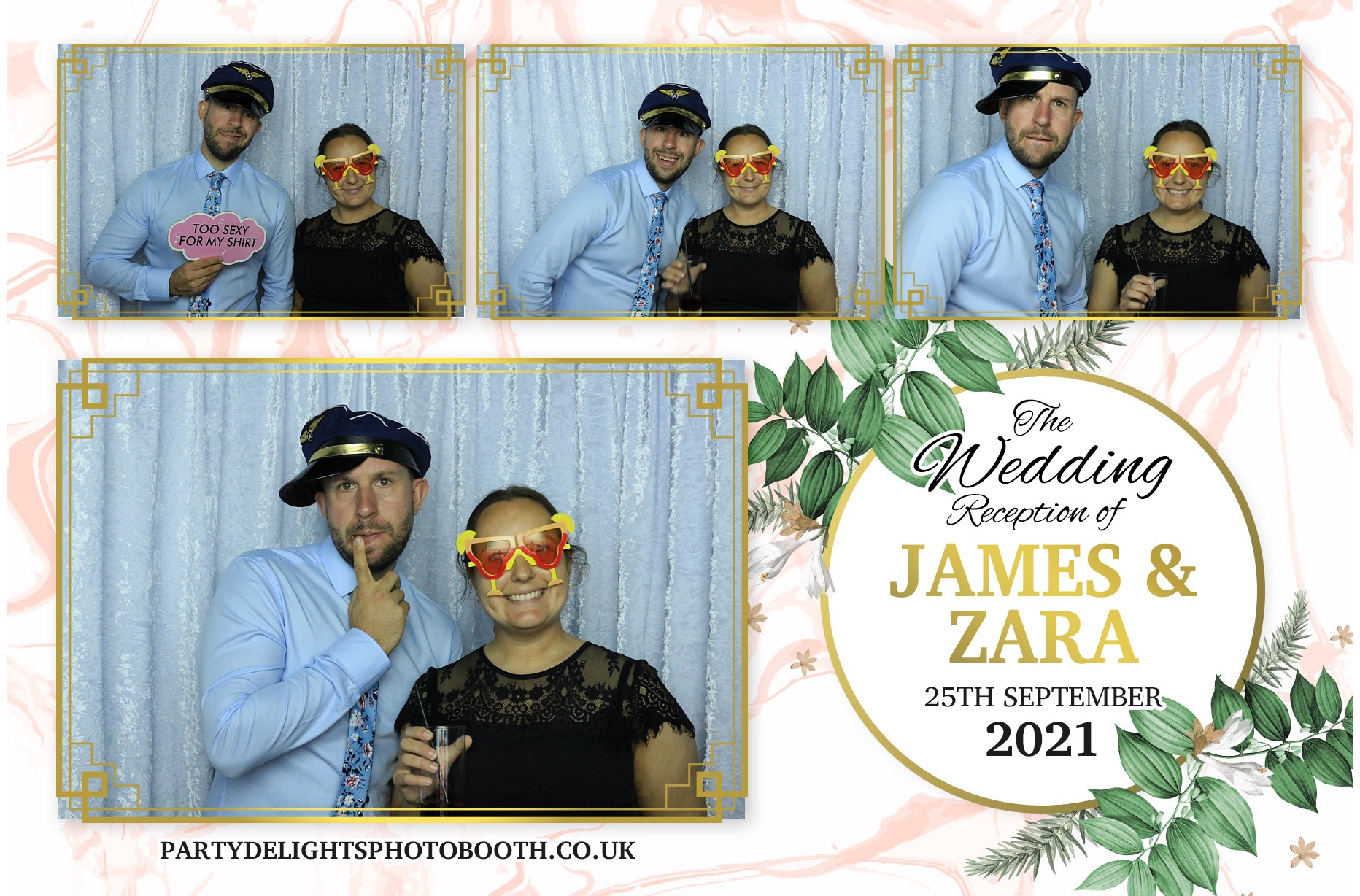Zara and Jame's Wedding | View more photos from the event at gallery.partydelightsphotobooth.co.uk/u/PartyDelightsPhotoBooth/Zara-and-James-Wedding