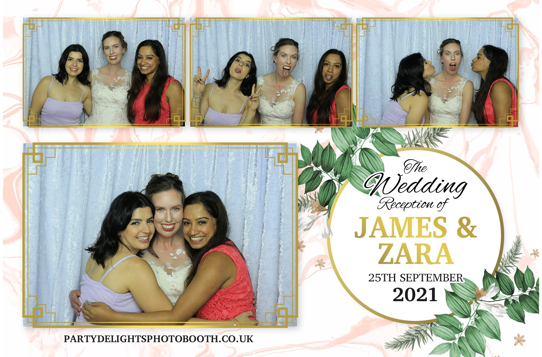 Zara and Jame's Wedding | View more photos from the event at gallery.partydelightsphotobooth.co.uk/u/PartyDelightsPhotoBooth/Zara-and-James-Wedding