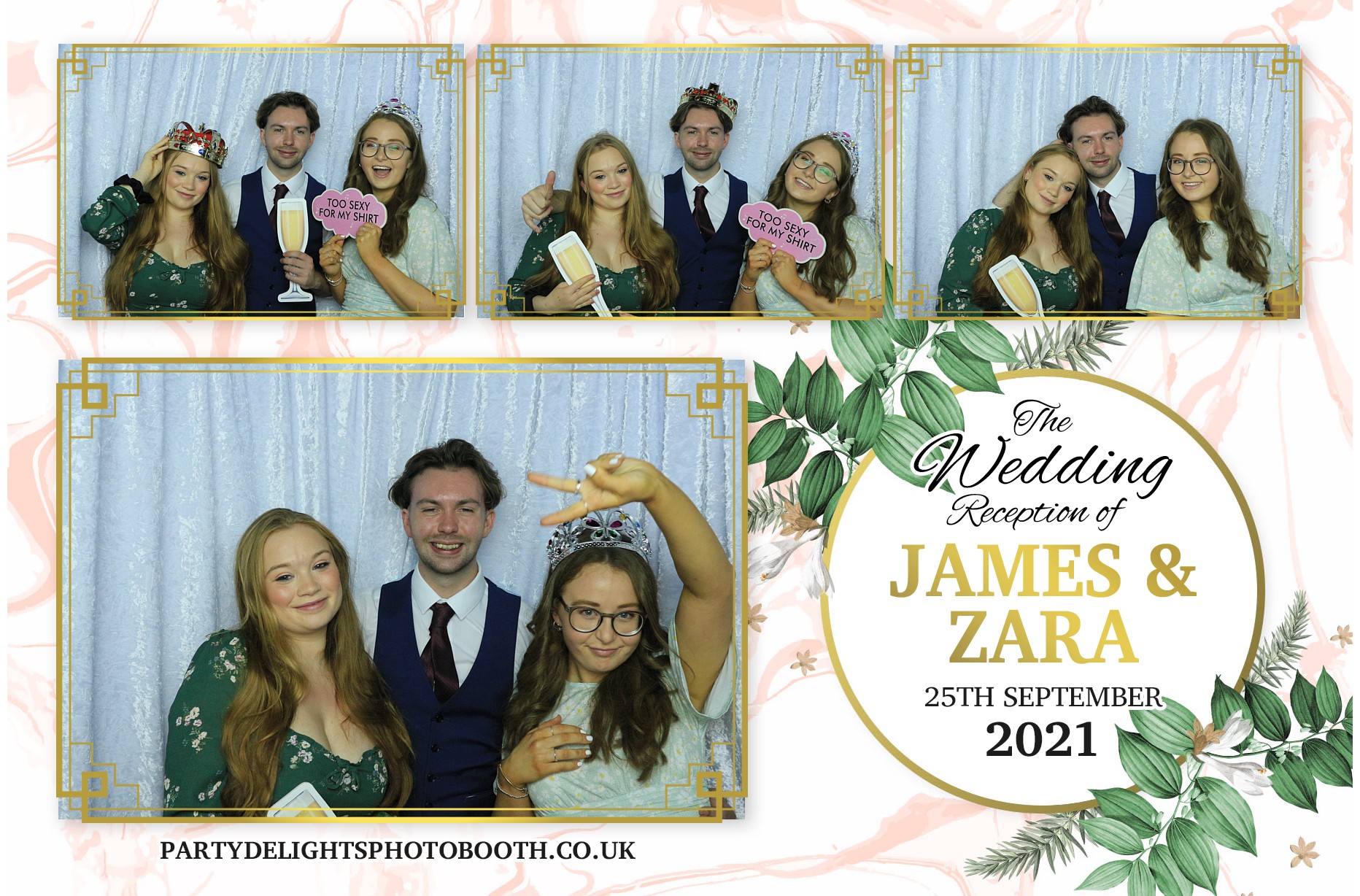 Zara and Jame's Wedding | View more photos from the event at gallery.partydelightsphotobooth.co.uk/u/PartyDelightsPhotoBooth/Zara-and-James-Wedding