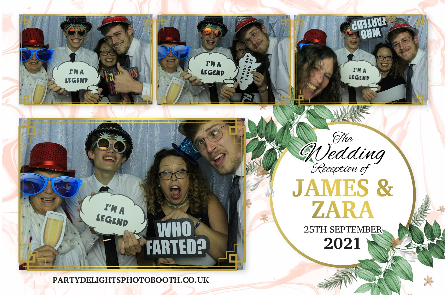 Zara and Jame's Wedding | View more photos from the event at gallery.partydelightsphotobooth.co.uk/u/PartyDelightsPhotoBooth/Zara-and-James-Wedding