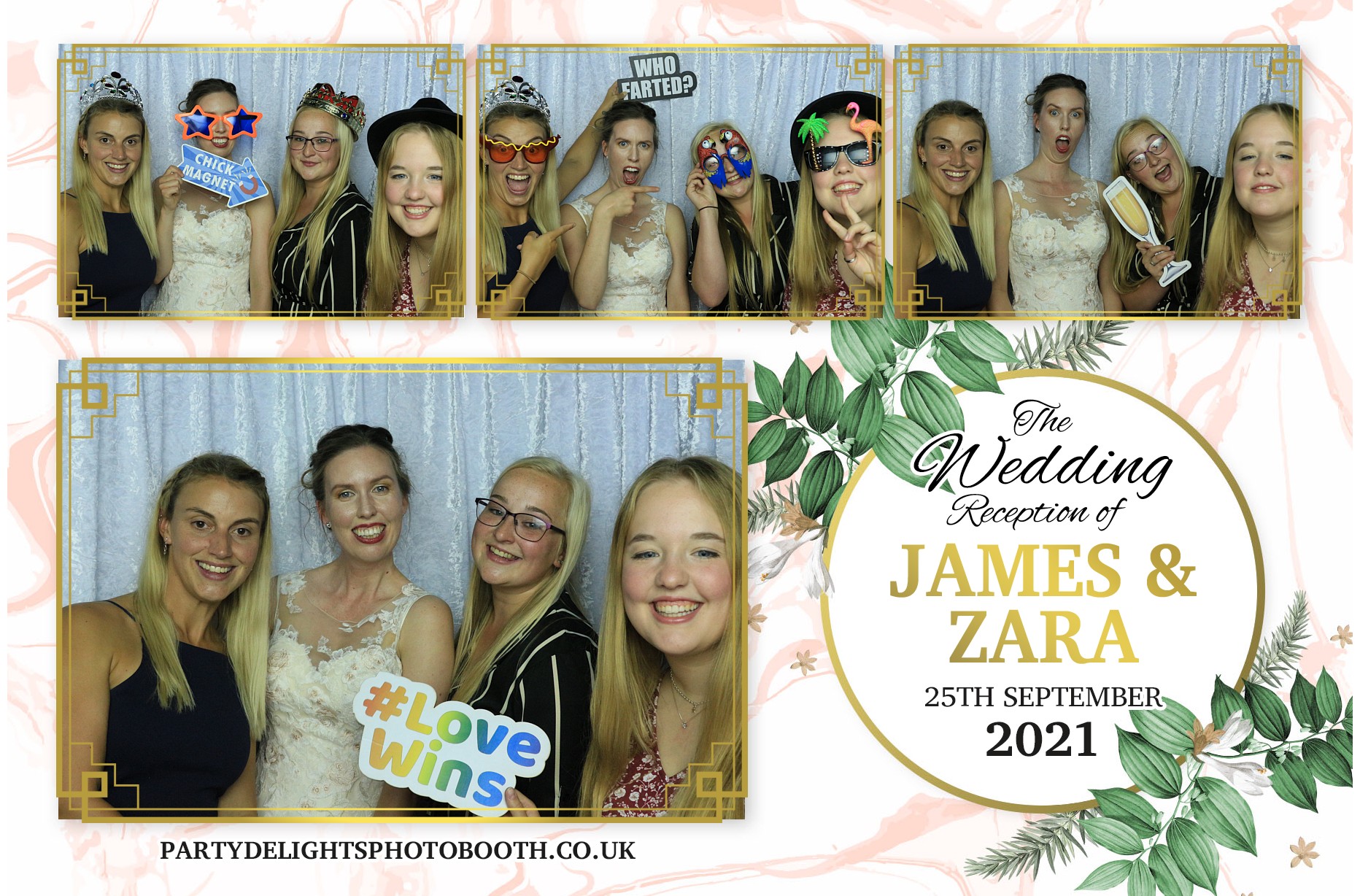 Zara and Jame's Wedding | View more photos from the event at gallery.partydelightsphotobooth.co.uk/u/PartyDelightsPhotoBooth/Zara-and-James-Wedding
