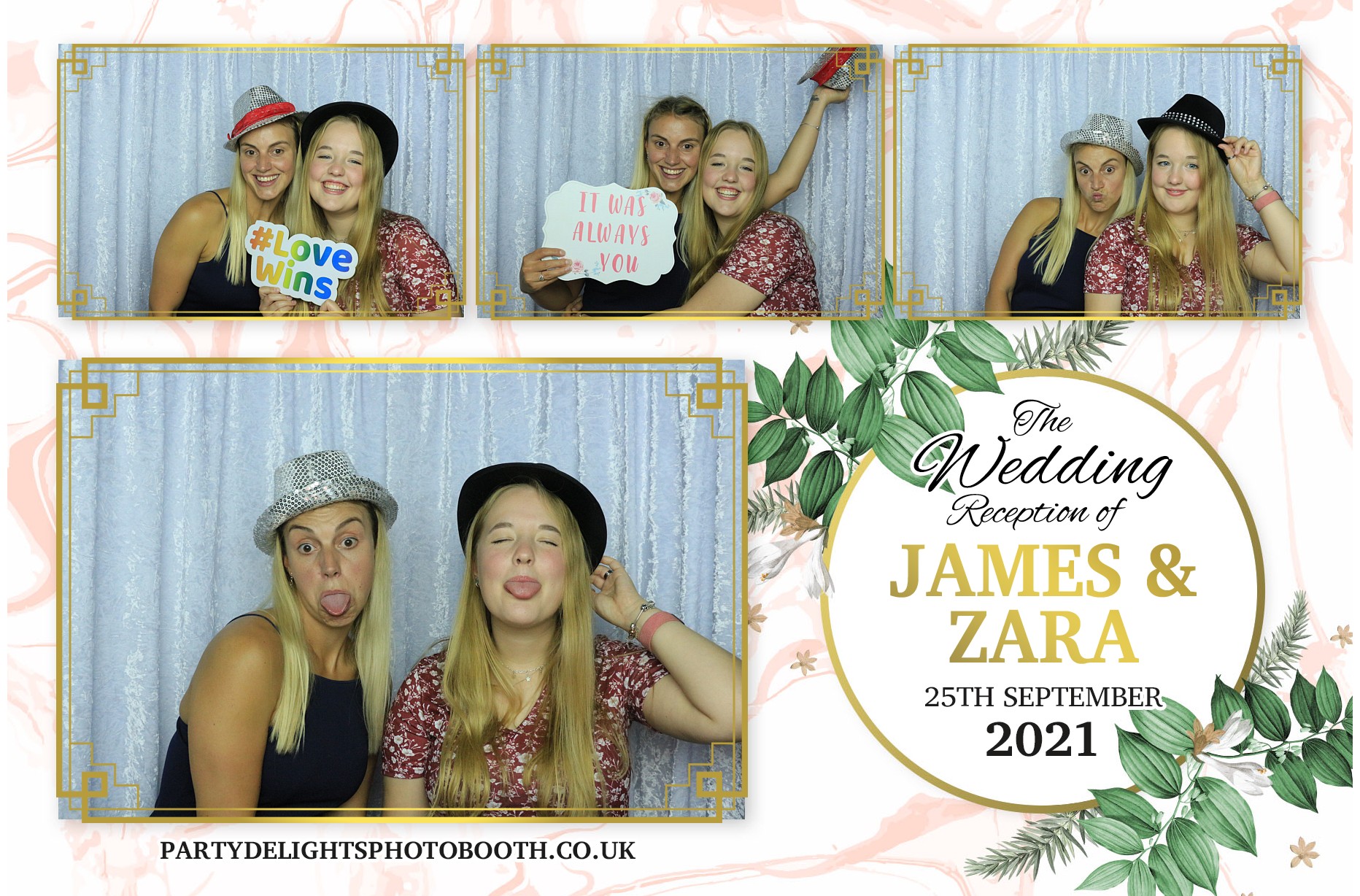 Zara and Jame's Wedding | View more photos from the event at gallery.partydelightsphotobooth.co.uk/u/PartyDelightsPhotoBooth/Zara-and-James-Wedding