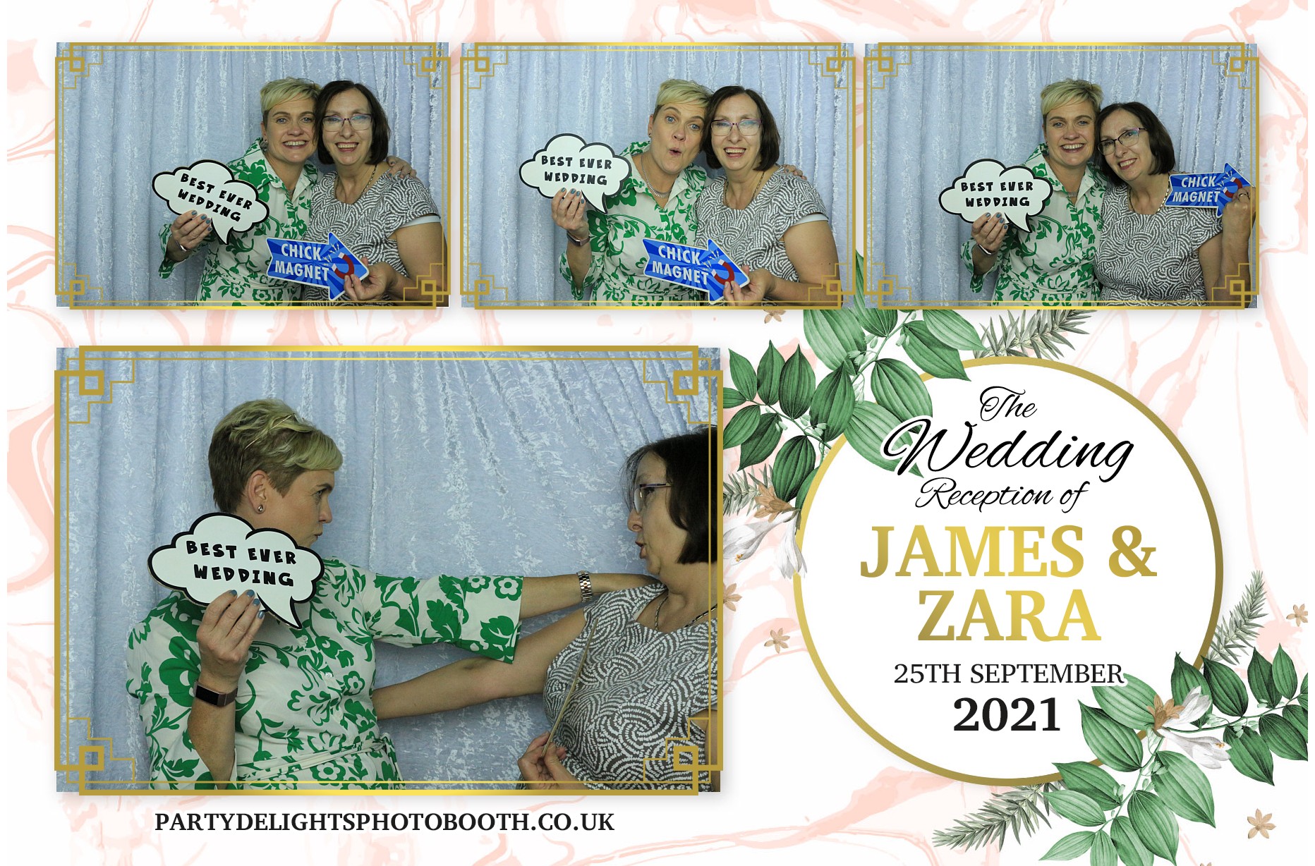 Zara and Jame's Wedding | View more photos from the event at gallery.partydelightsphotobooth.co.uk/u/PartyDelightsPhotoBooth/Zara-and-James-Wedding