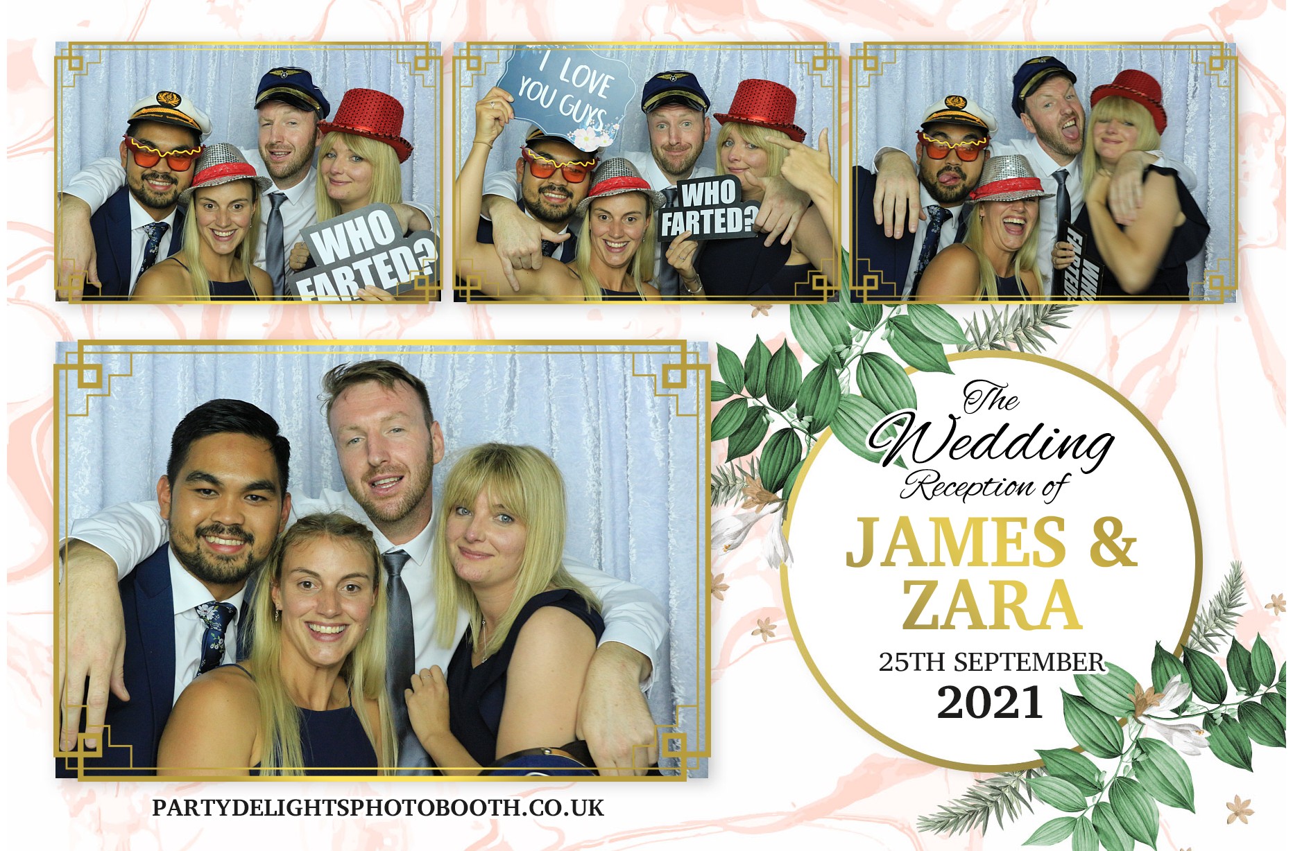 Zara and Jame's Wedding | View more photos from the event at gallery.partydelightsphotobooth.co.uk/u/PartyDelightsPhotoBooth/Zara-and-James-Wedding