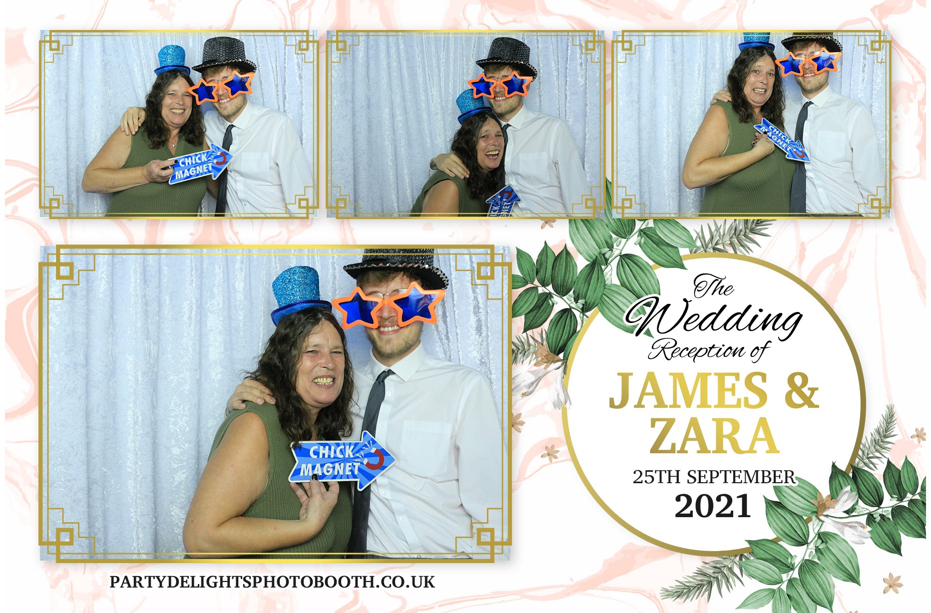 Zara and Jame's Wedding | View more photos from the event at gallery.partydelightsphotobooth.co.uk/u/PartyDelightsPhotoBooth/Zara-and-James-Wedding