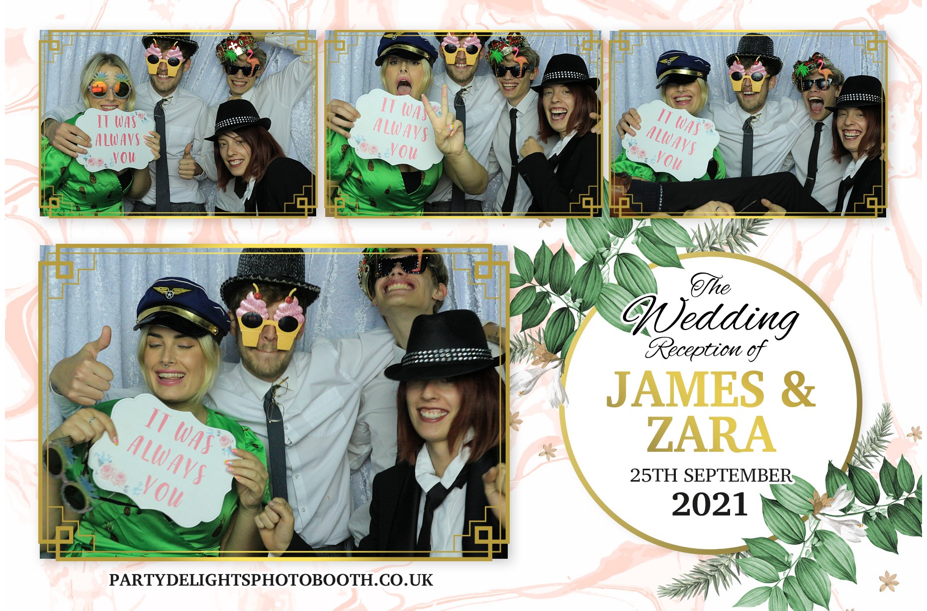 Zara and Jame's Wedding | View more photos from the event at gallery.partydelightsphotobooth.co.uk/u/PartyDelightsPhotoBooth/Zara-and-James-Wedding
