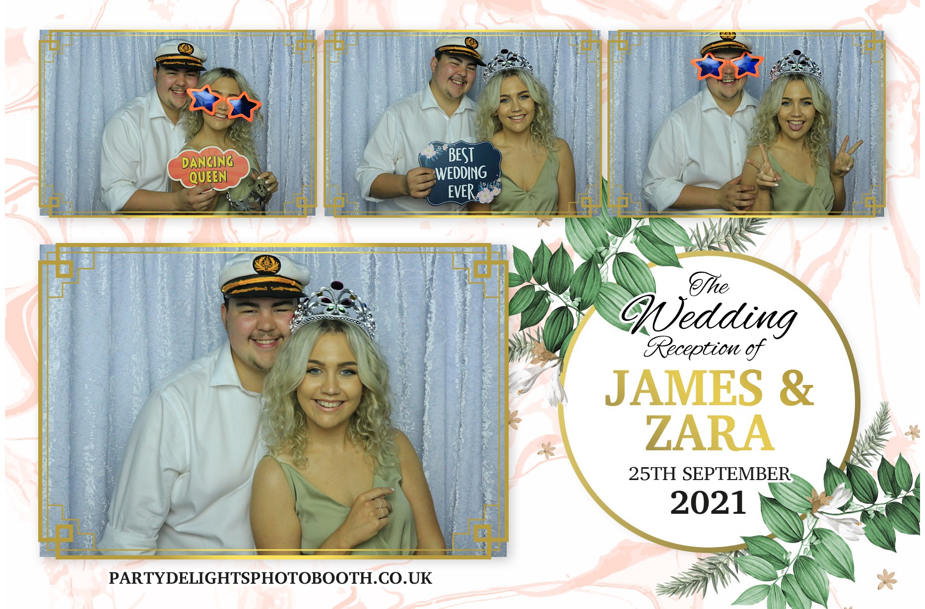 Zara and Jame's Wedding | View more photos from the event at gallery.partydelightsphotobooth.co.uk/u/PartyDelightsPhotoBooth/Zara-and-James-Wedding