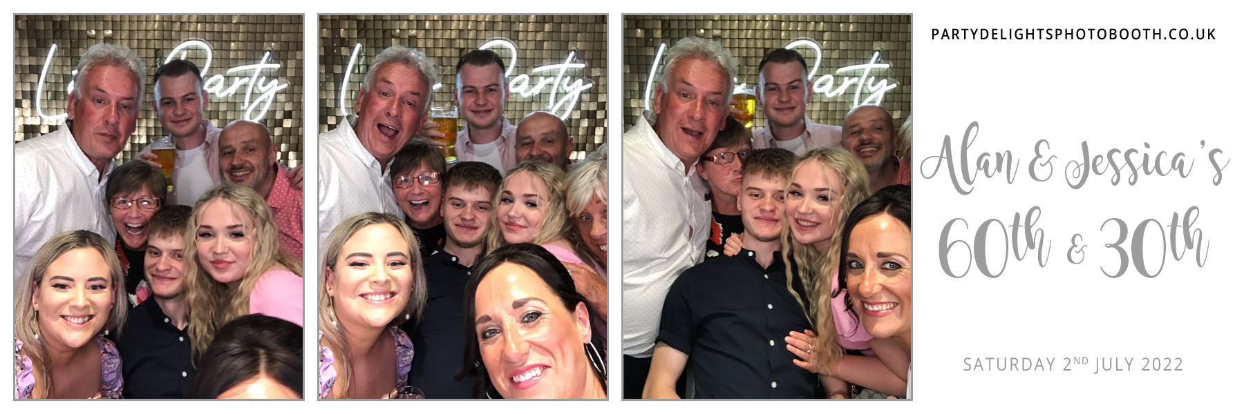 Alan’s 60th & Jessica’s 30th | View more photos from the event at gallery.partydelightsphotobooth.co.uk/u/PartyDelightsPhotoBooth/Alan’s-60th-Jessica’s-30th