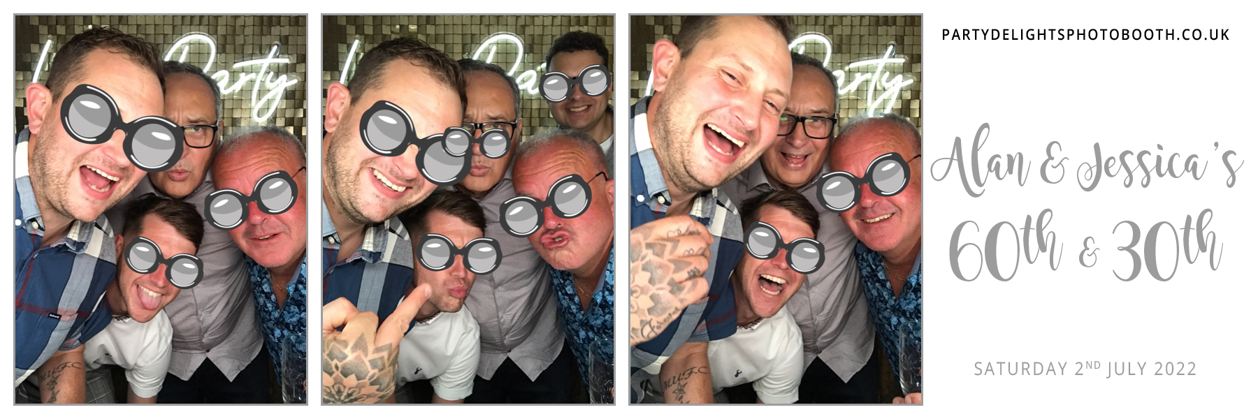 Alan’s 60th & Jessica’s 30th | View more photos from the event at gallery.partydelightsphotobooth.co.uk/u/PartyDelightsPhotoBooth/Alan’s-60th-Jessica’s-30th