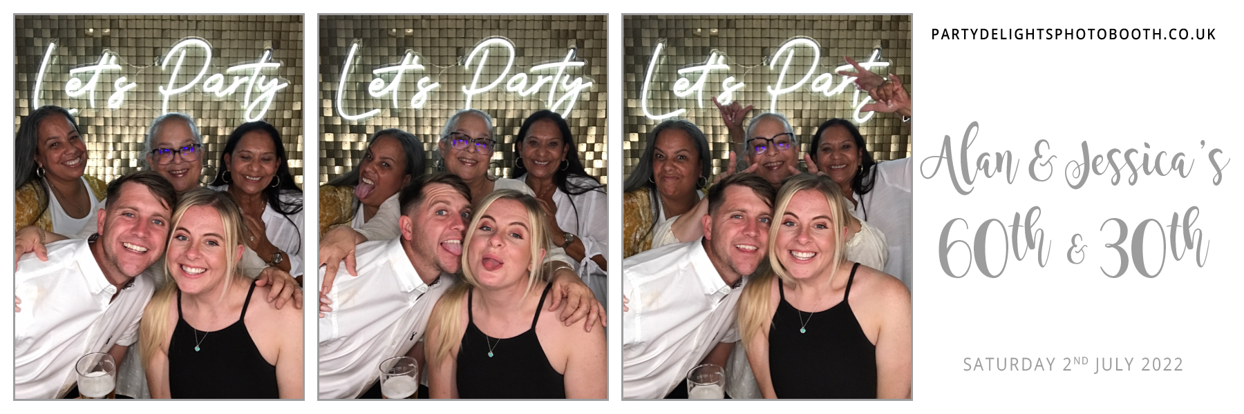Alan’s 60th & Jessica’s 30th | View more photos from the event at gallery.partydelightsphotobooth.co.uk/u/PartyDelightsPhotoBooth/Alan’s-60th-Jessica’s-30th