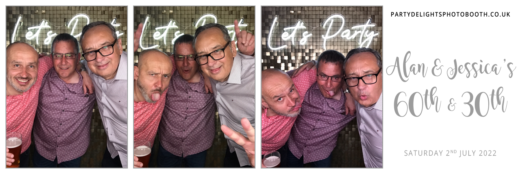 Alan’s 60th & Jessica’s 30th | View more photos from the event at gallery.partydelightsphotobooth.co.uk/u/PartyDelightsPhotoBooth/Alan’s-60th-Jessica’s-30th