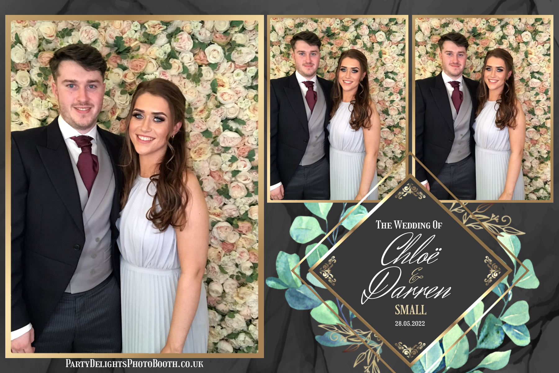 Chloe's and Darren's Wedding | View more photos from the event at gallery.partydelightsphotobooth.co.uk/u/PartyDelightsPhotoBooth/Chloes-and-Darrens-Wedding