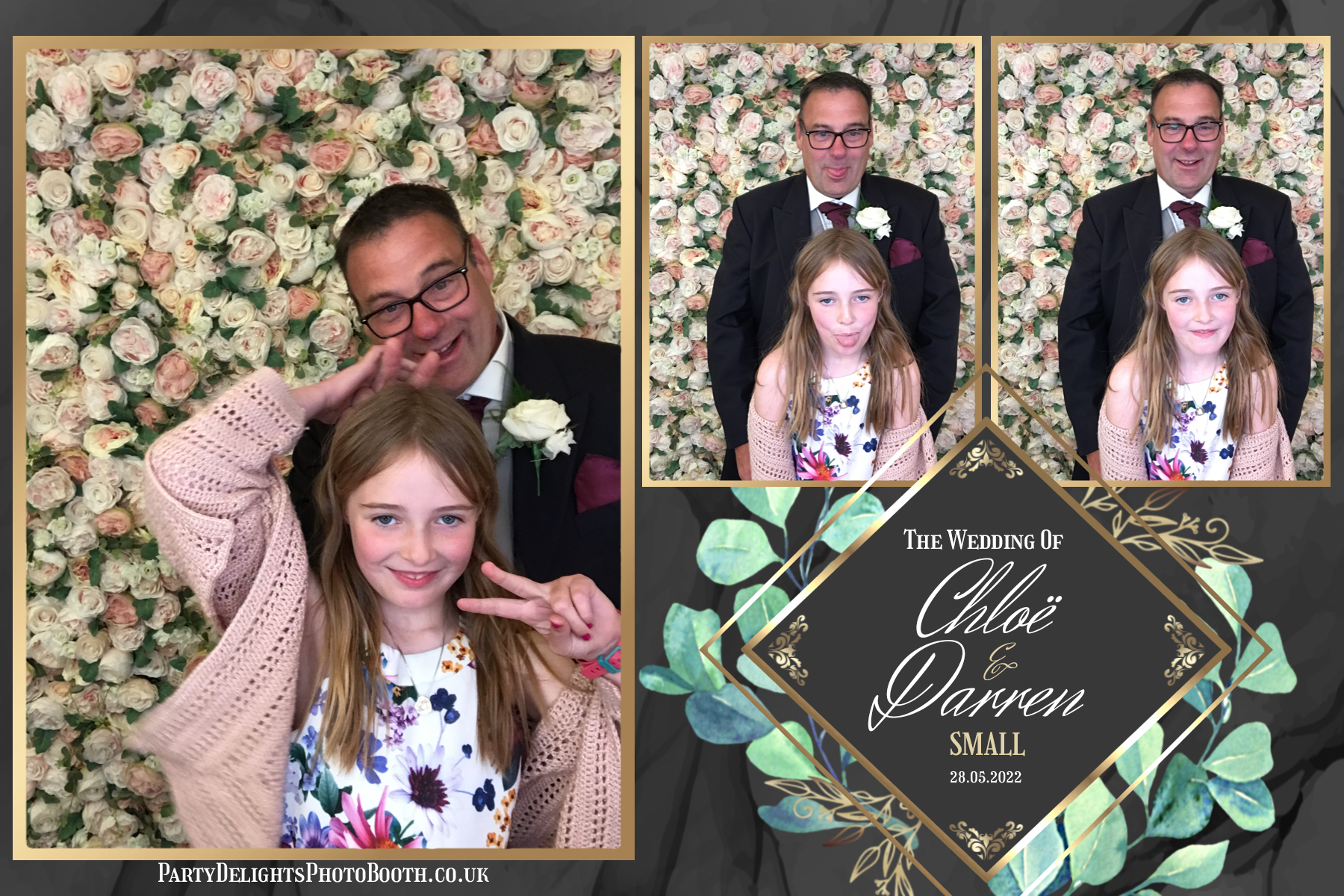 Chloe's and Darren's Wedding | View more photos from the event at gallery.partydelightsphotobooth.co.uk/u/PartyDelightsPhotoBooth/Chloes-and-Darrens-Wedding