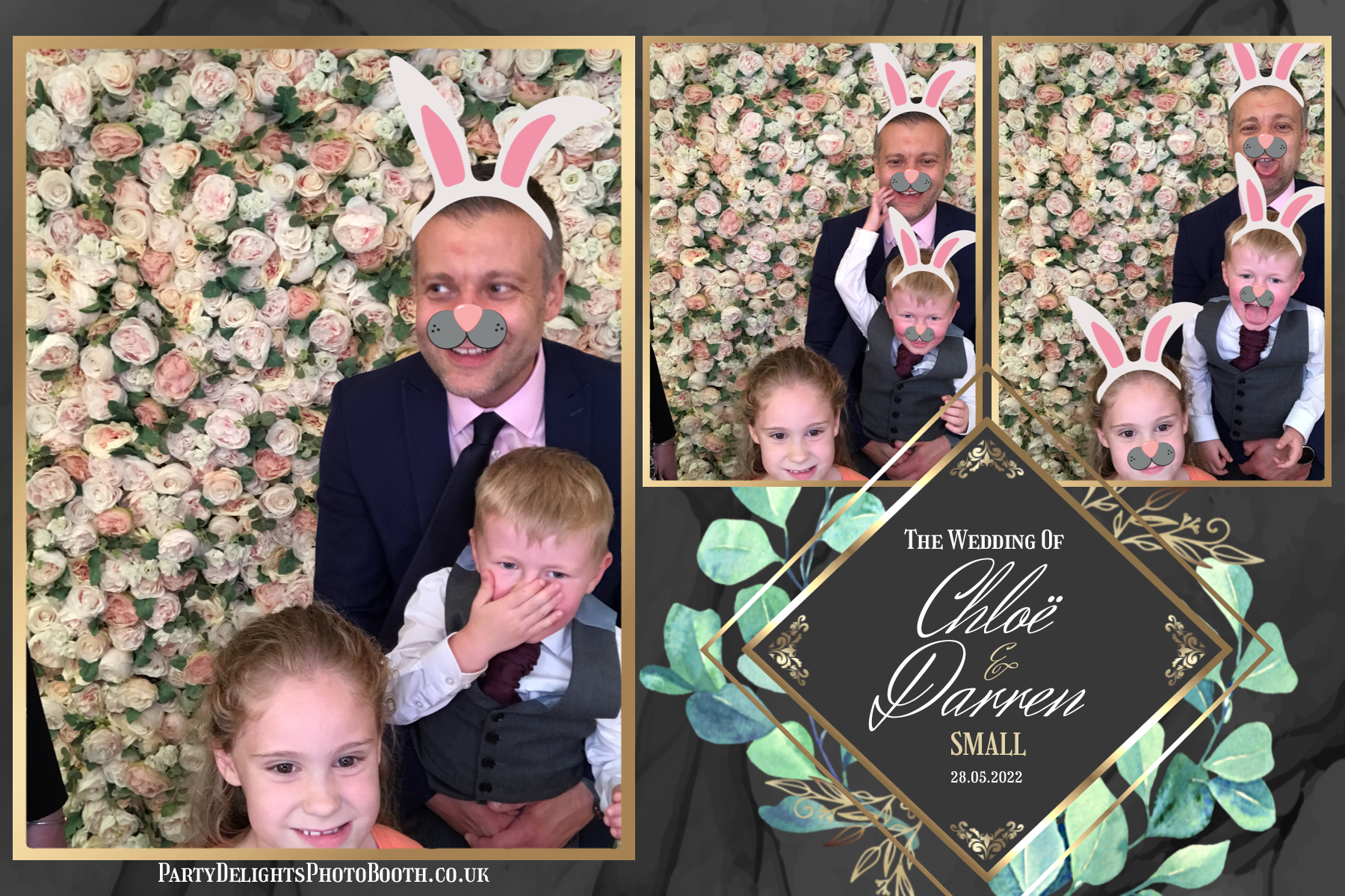 Chloe's and Darren's Wedding | View more photos from the event at gallery.partydelightsphotobooth.co.uk/u/PartyDelightsPhotoBooth/Chloes-and-Darrens-Wedding