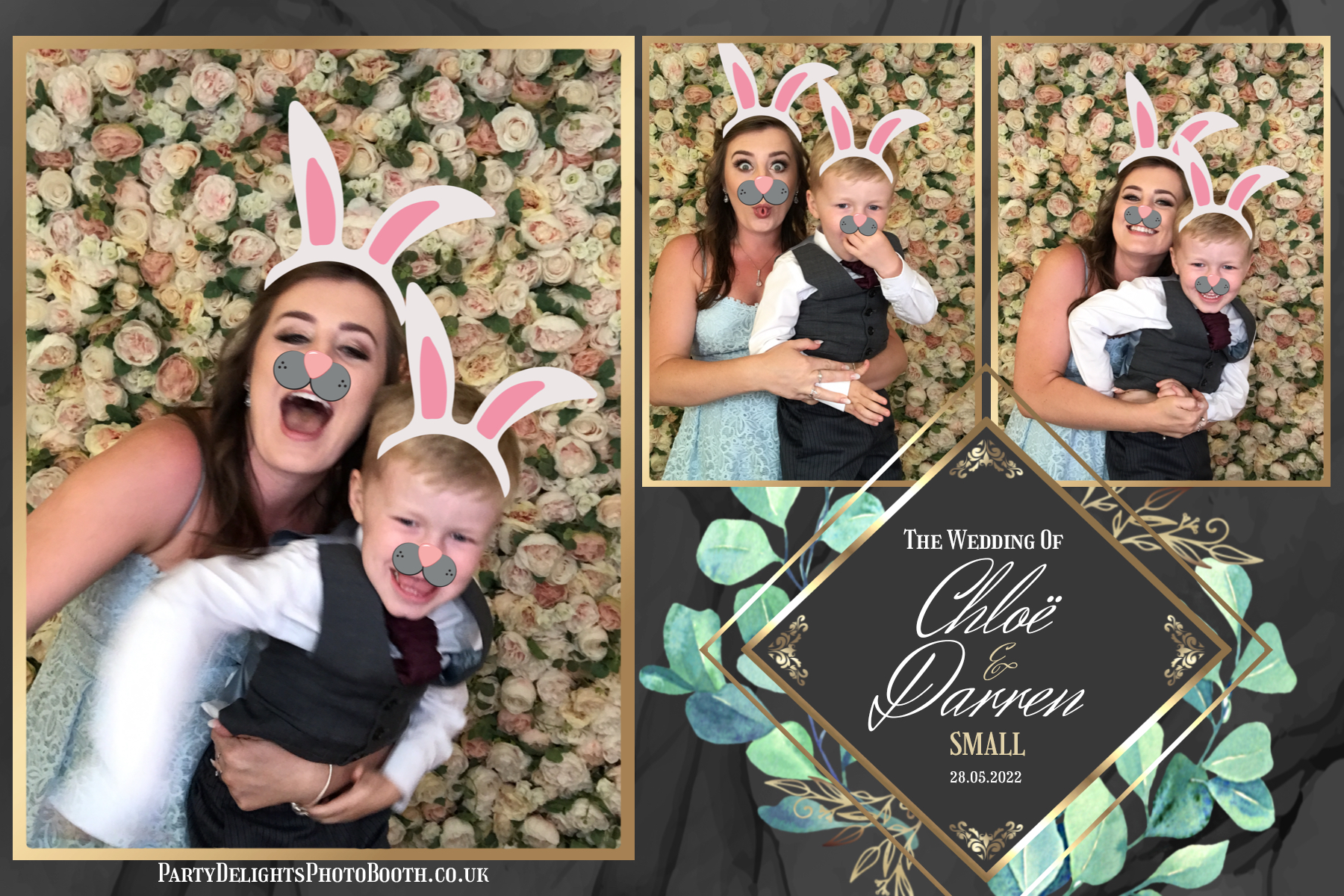Chloe's and Darren's Wedding | View more photos from the event at gallery.partydelightsphotobooth.co.uk/u/PartyDelightsPhotoBooth/Chloes-and-Darrens-Wedding