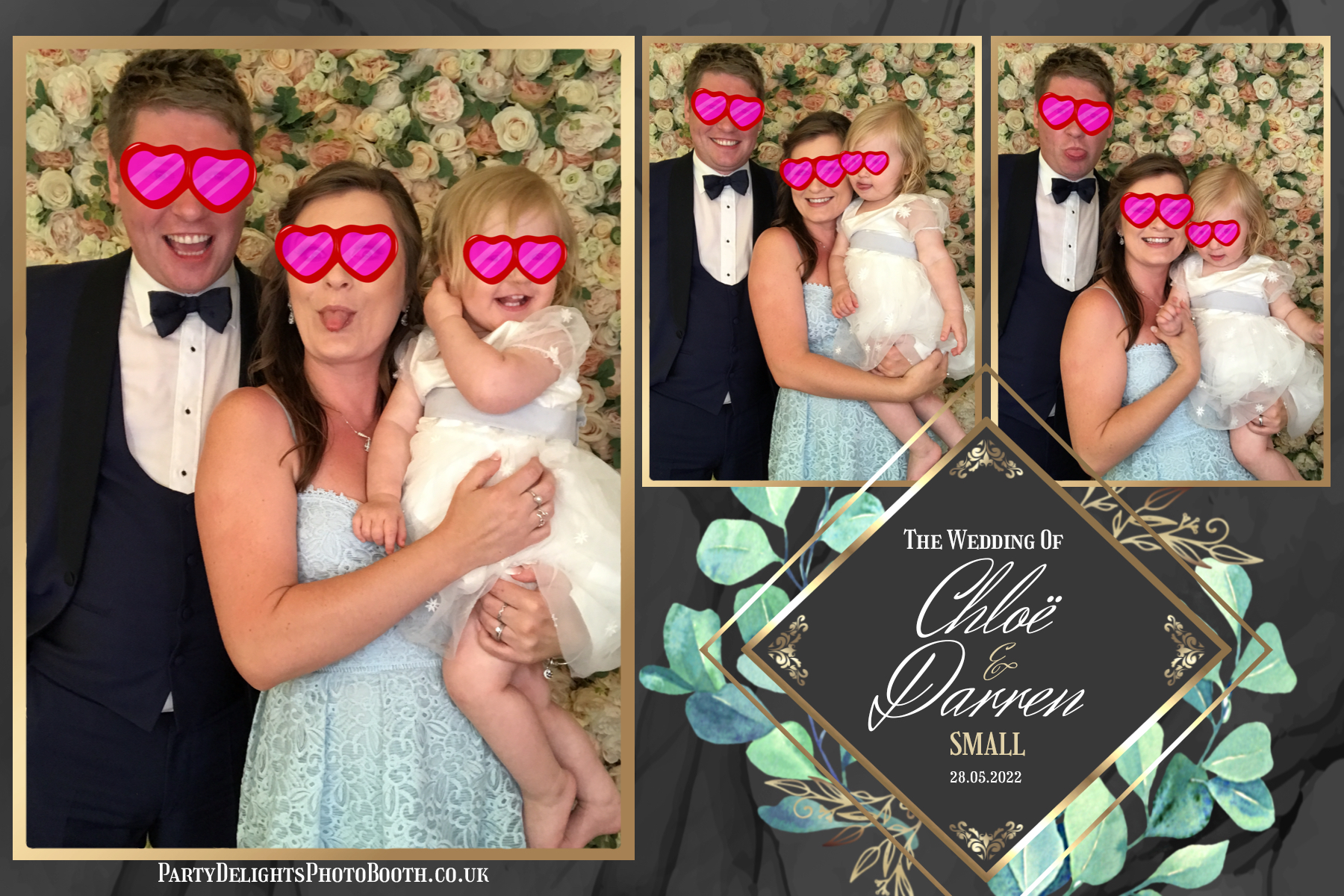 Chloe's and Darren's Wedding | View more photos from the event at gallery.partydelightsphotobooth.co.uk/u/PartyDelightsPhotoBooth/Chloes-and-Darrens-Wedding