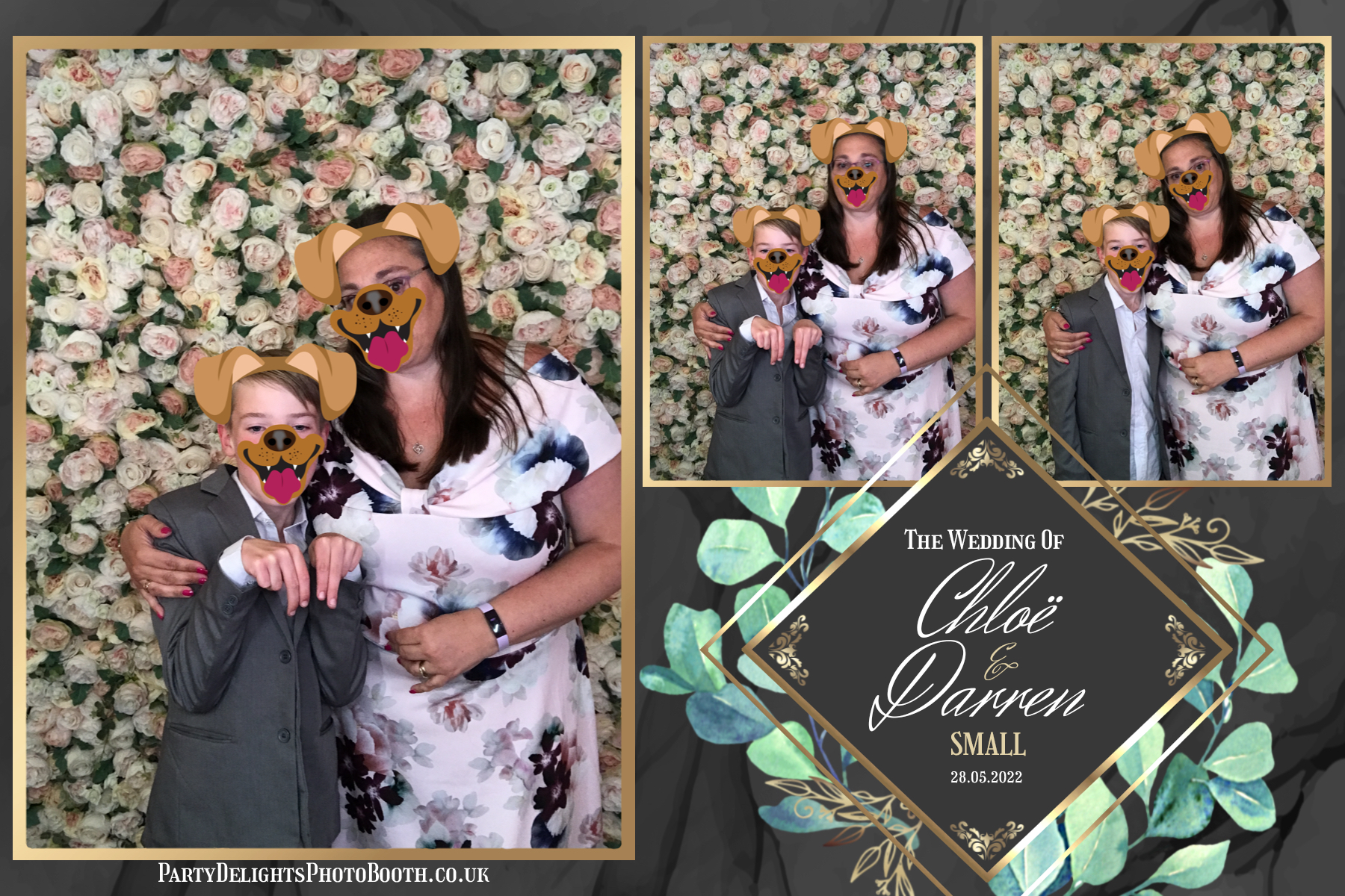 Chloe's and Darren's Wedding | View more photos from the event at gallery.partydelightsphotobooth.co.uk/u/PartyDelightsPhotoBooth/Chloes-and-Darrens-Wedding