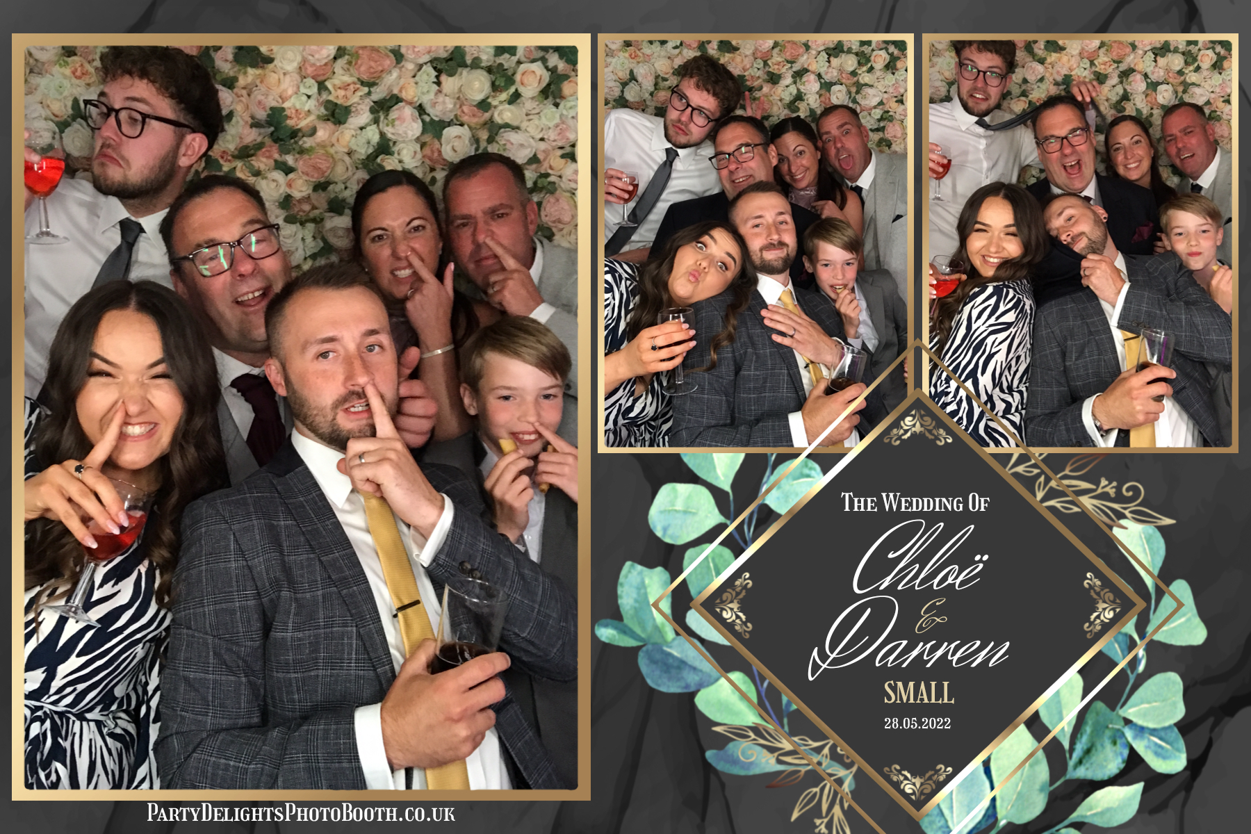 Chloe's and Darren's Wedding | View more photos from the event at gallery.partydelightsphotobooth.co.uk/u/PartyDelightsPhotoBooth/Chloes-and-Darrens-Wedding