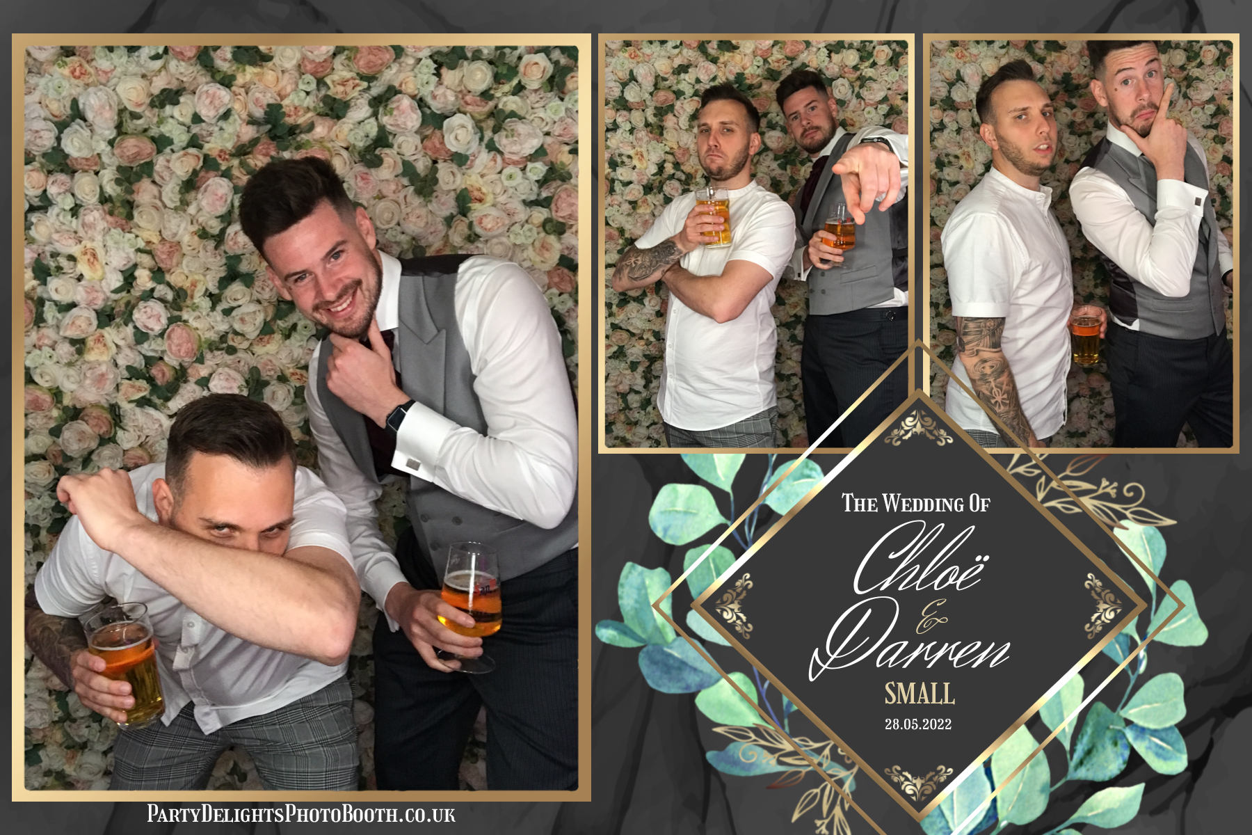 Chloe's and Darren's Wedding | View more photos from the event at gallery.partydelightsphotobooth.co.uk/u/PartyDelightsPhotoBooth/Chloes-and-Darrens-Wedding