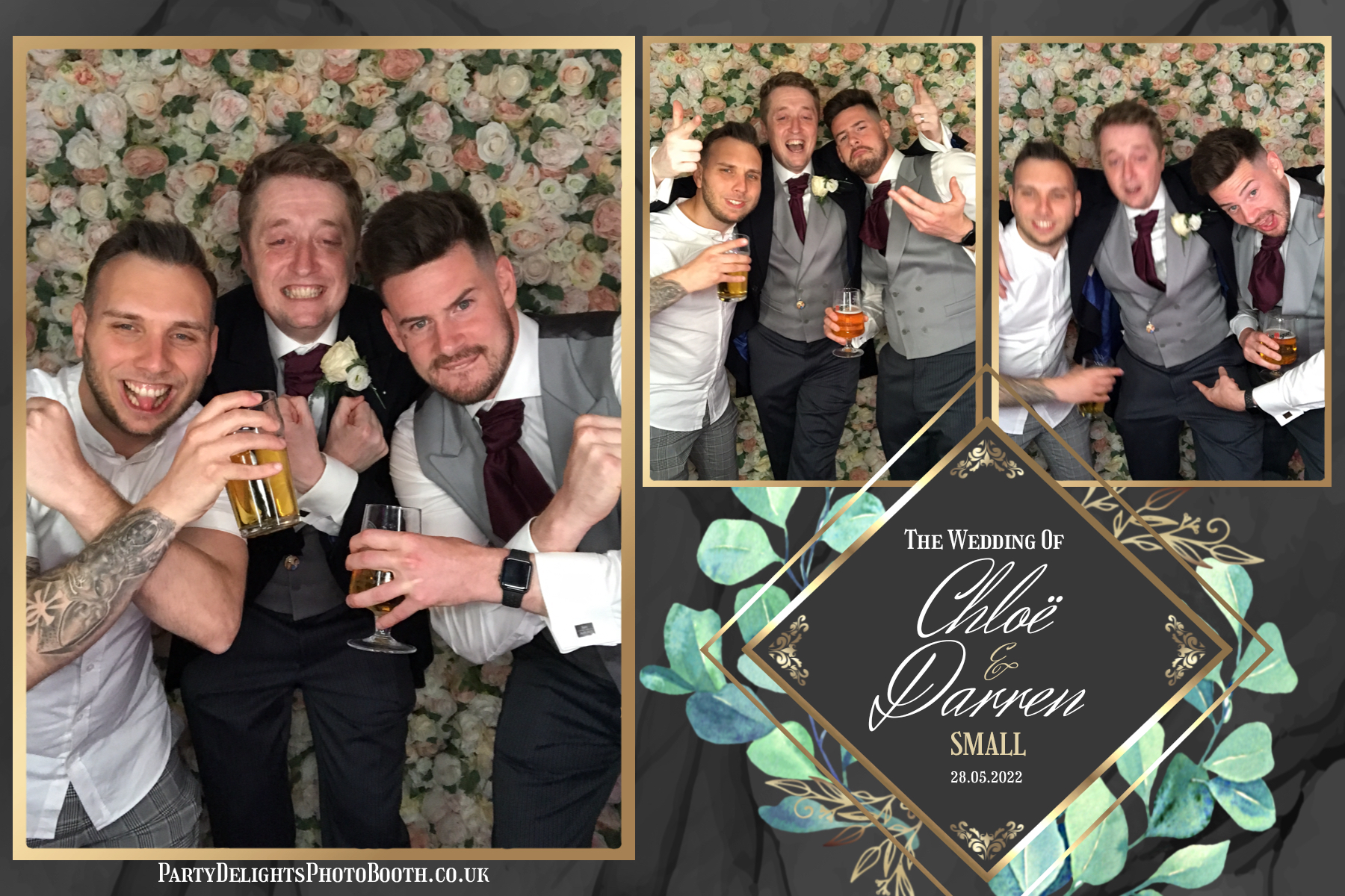 Chloe's and Darren's Wedding | View more photos from the event at gallery.partydelightsphotobooth.co.uk/u/PartyDelightsPhotoBooth/Chloes-and-Darrens-Wedding