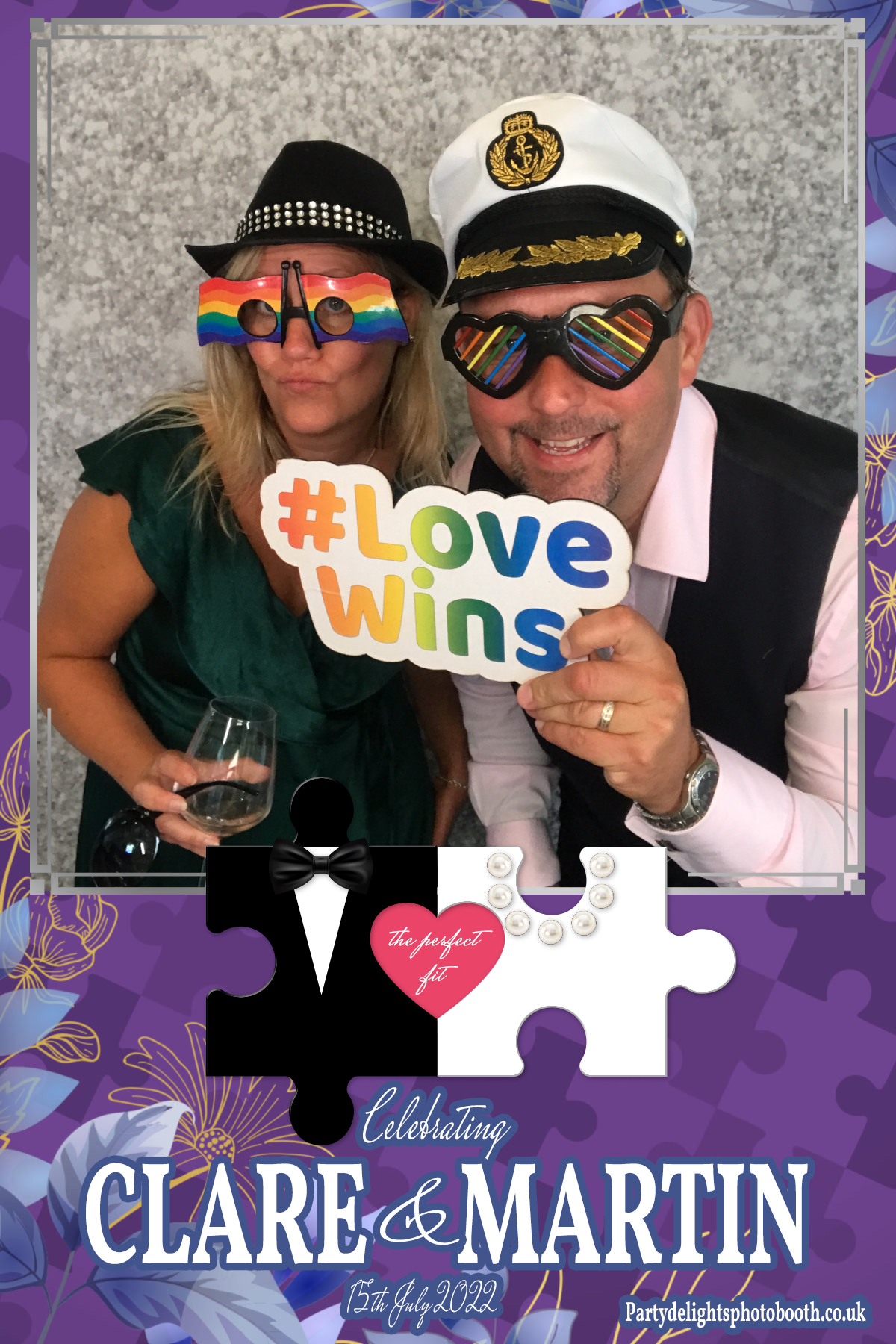 Clare and Martin's Wedding | View more photos from the event at gallery.partydelightsphotobooth.co.uk/u/PartyDelightsPhotoBooth/Clare-and-Martins-Wedding