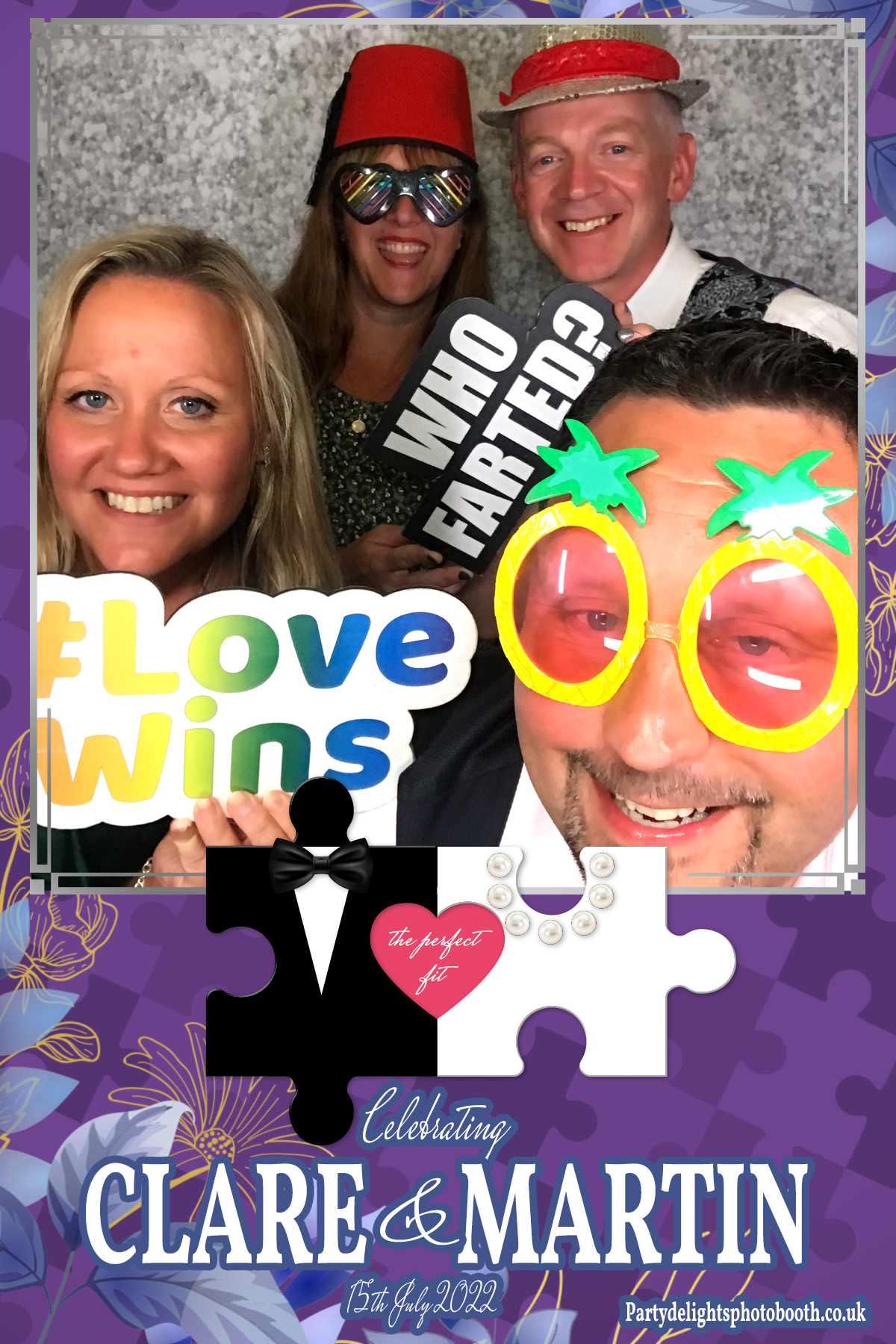 Clare and Martin's Wedding | View more photos from the event at gallery.partydelightsphotobooth.co.uk/u/PartyDelightsPhotoBooth/Clare-and-Martins-Wedding