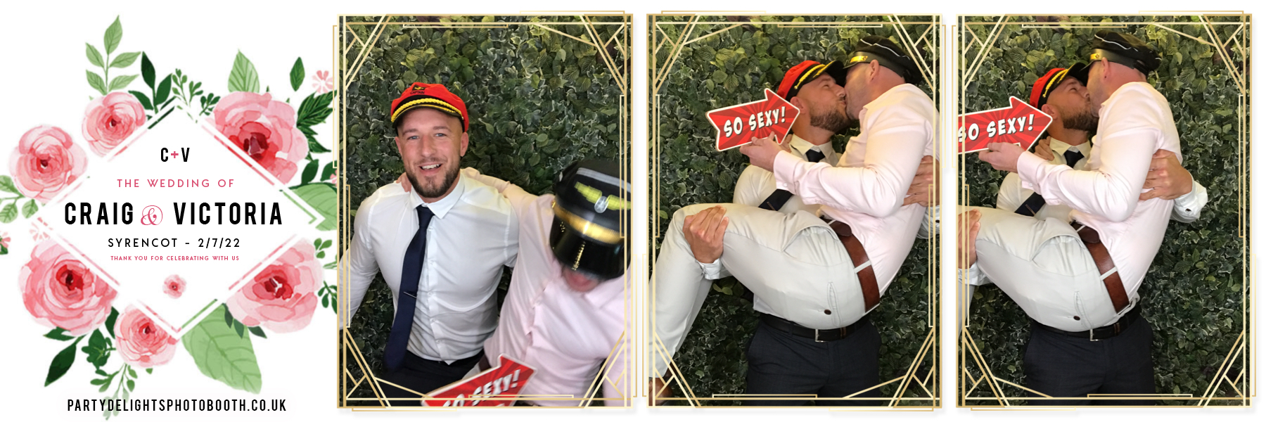 Craig and Vicki's wedding | View more photos from the event at gallery.partydelightsphotobooth.co.uk/u/PartyDelightsPhotoBooth/Craig-and-Vickis-wedding